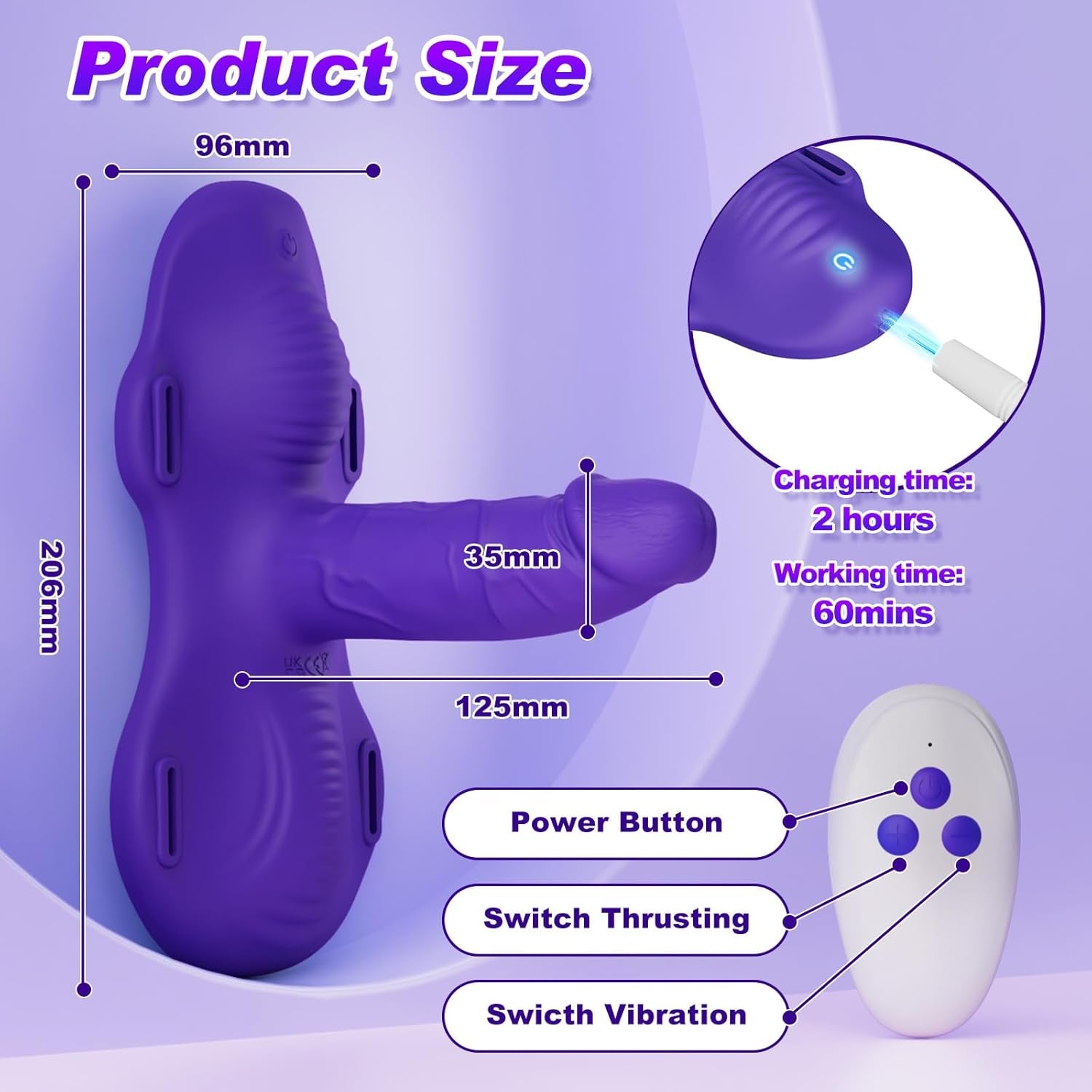 LuxeRider 12 Thrusting Modes Ride-On Vibrator