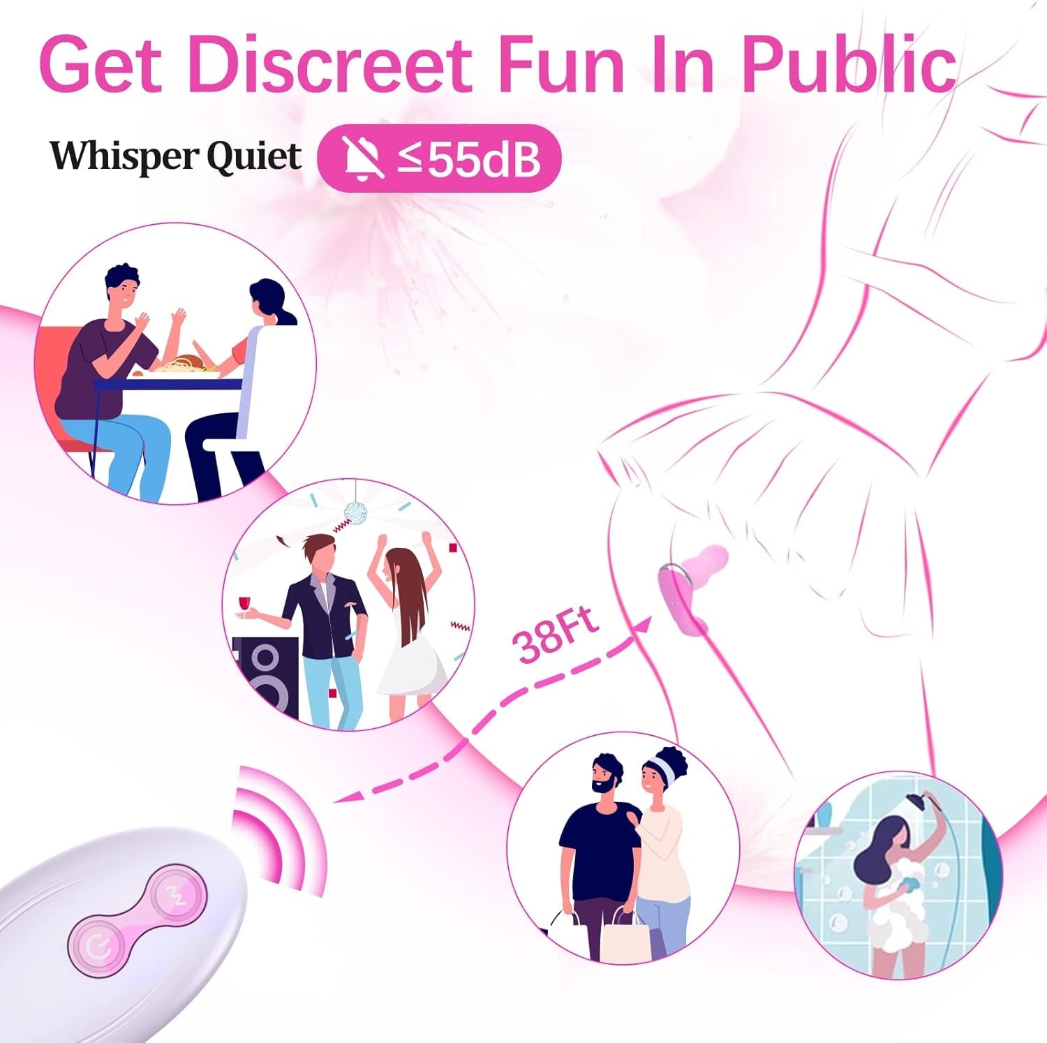 Adult Sex Toys for Women Pleasure - Wearable Thrusting Dildo with App＆Remote Control Vibrators with 9 Powerful Double - Ended Dildos & Clitoral Vibrations Adult Toys for Women Sex Toy Public Play - Vixen | Nova Network