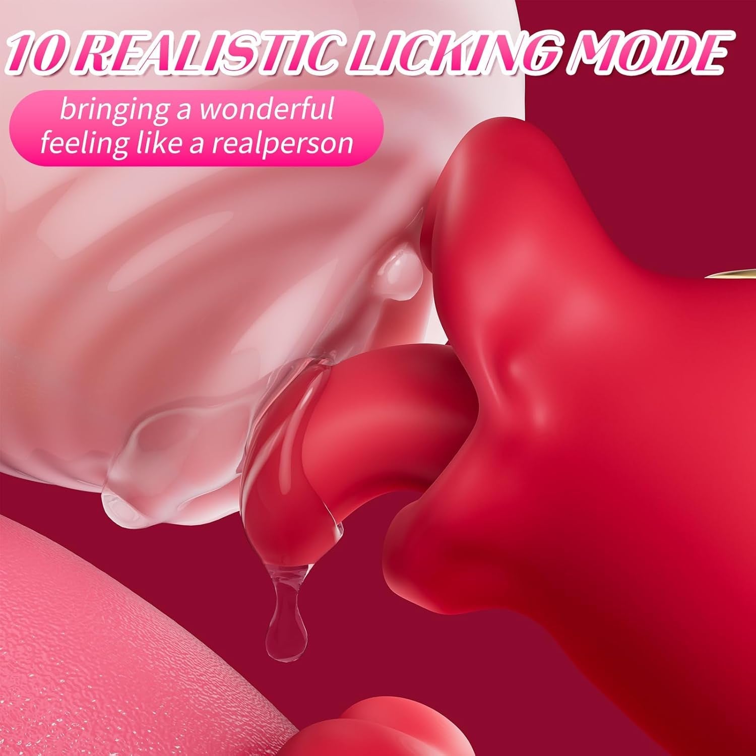 Adult Sex Toys Vibrator for Women - Rose Sex Toy Thrusting Vibrators Dildo with 10 Licking Swing & 10 Vibration Modes, G - Spot Clit Anal Stimulator, Discreet Couples Sex Toy for Female Couples Games - Vixen | Nova Network