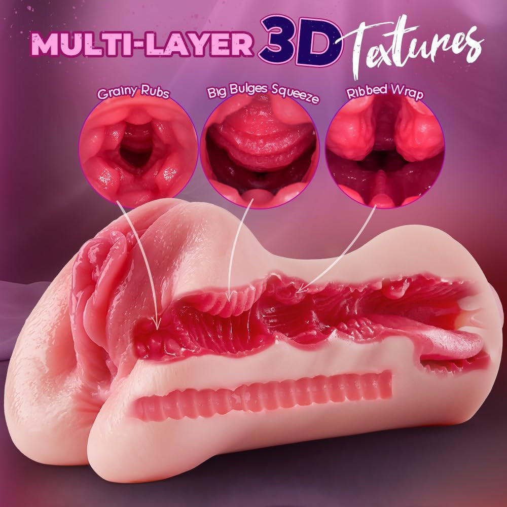FleshTide 3-in-1 Pocket Pussy Stroker