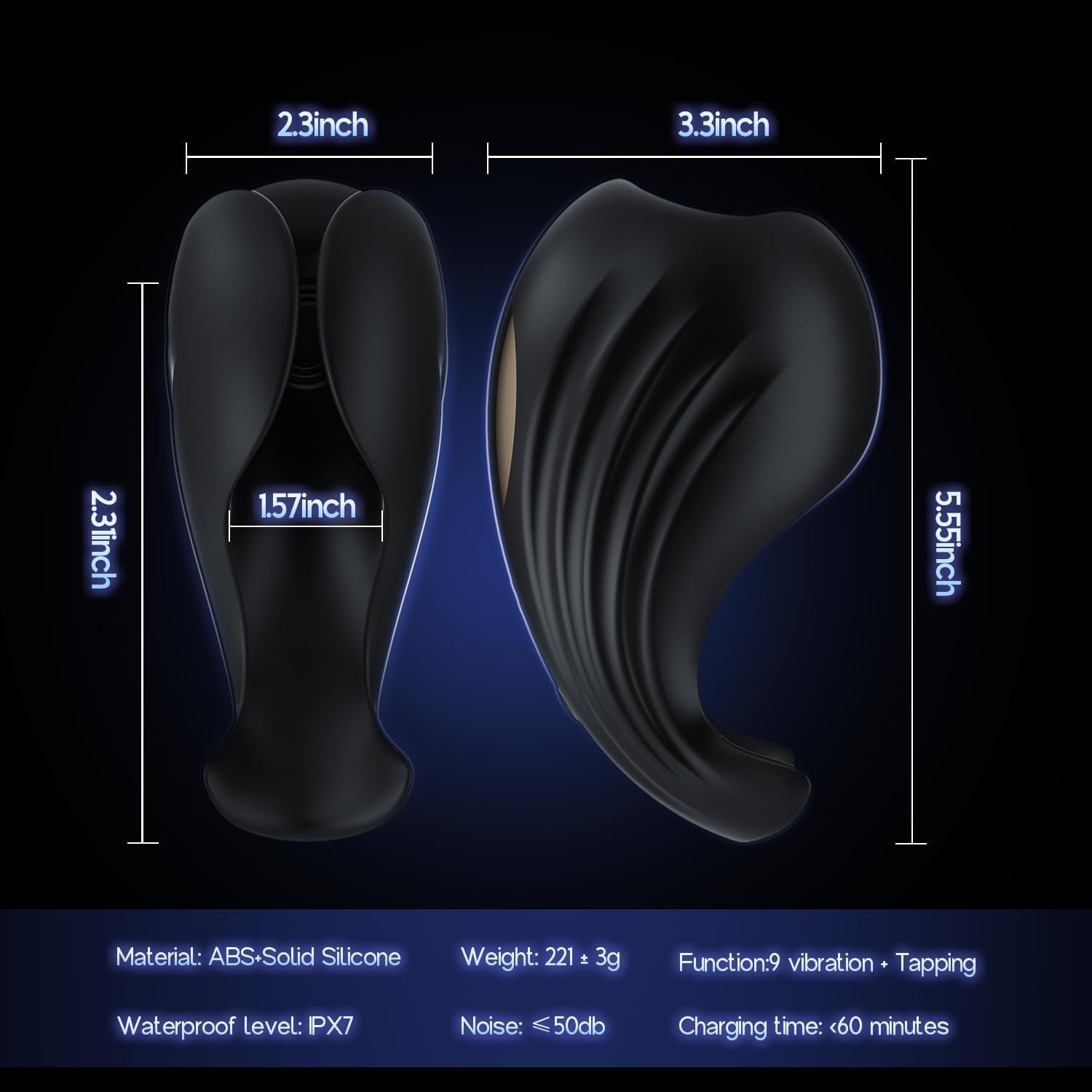 AeroFin Male Vibrator Air Stroker Trainer - Vixen | Nova Network