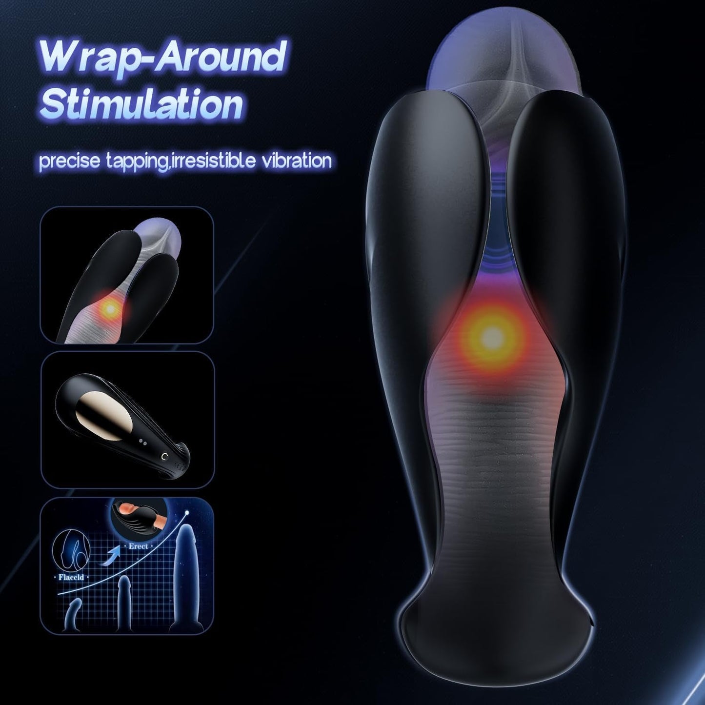 AeroFin Male Vibrator Air Stroker Trainer - Vixen | Nova Network