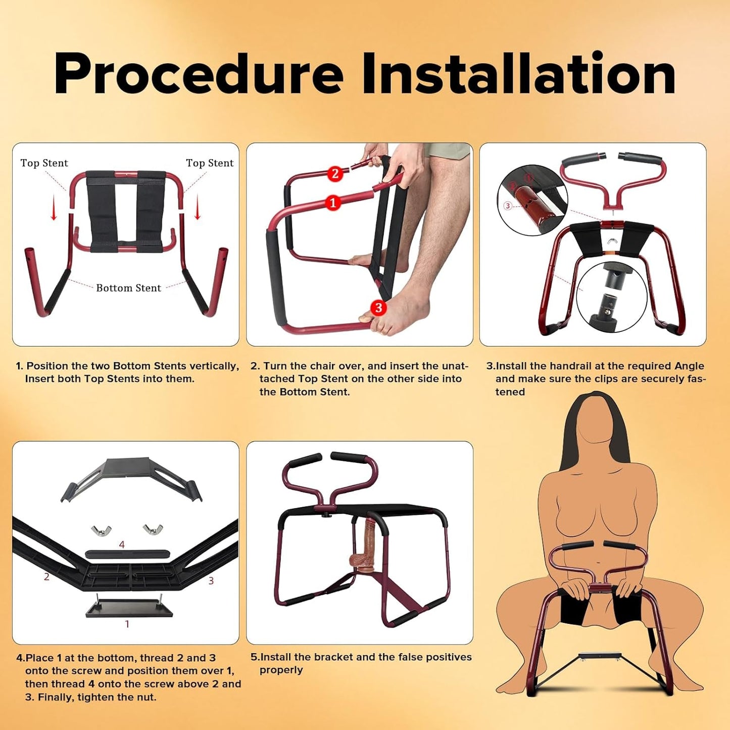 AeroLift Adjustable Motion Intimacy Chair - Vixen | Nova Network