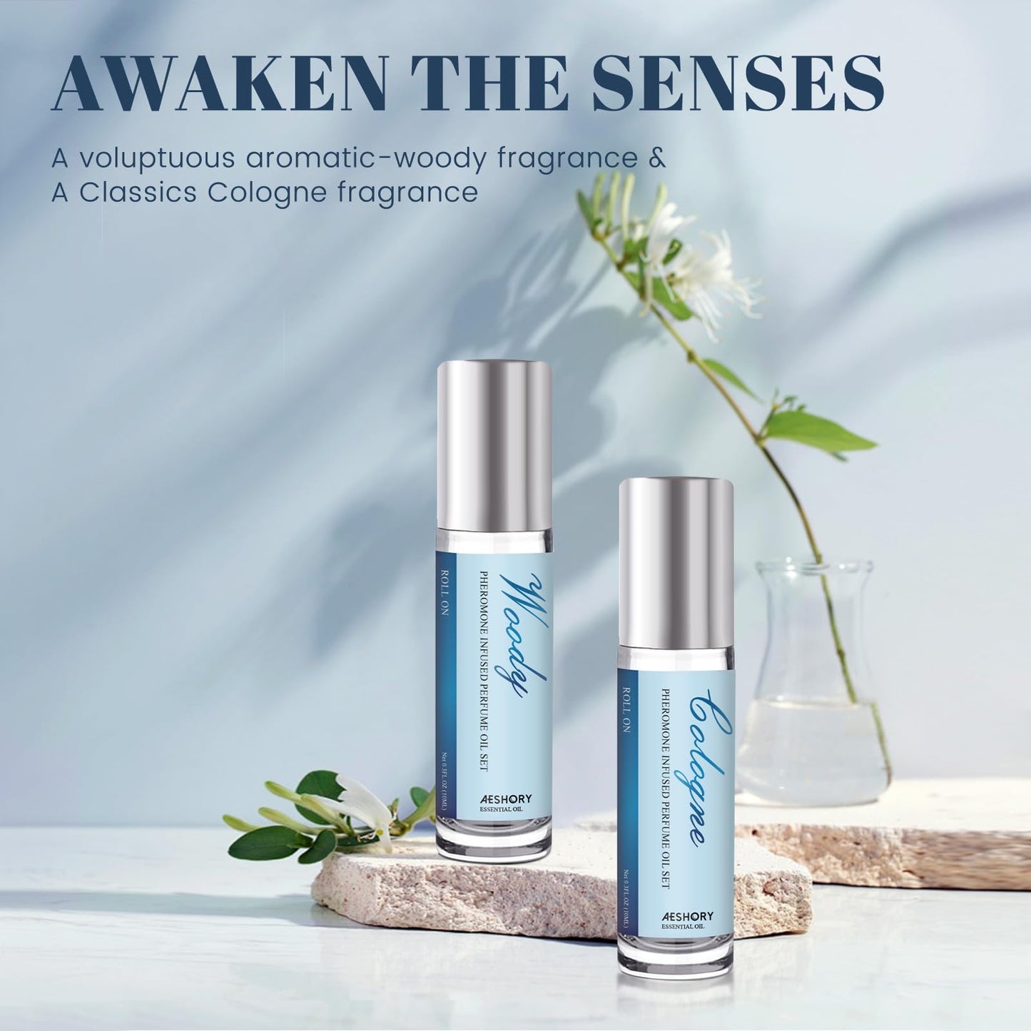 Aeshory Pheromone Perfume for Men - 2 Pcs Roll - On Pheromone Cologne, Long - Lasting Scents Attraction Pheromone Infused Essential Oil Perfume for Men - Vixen | Nova Network