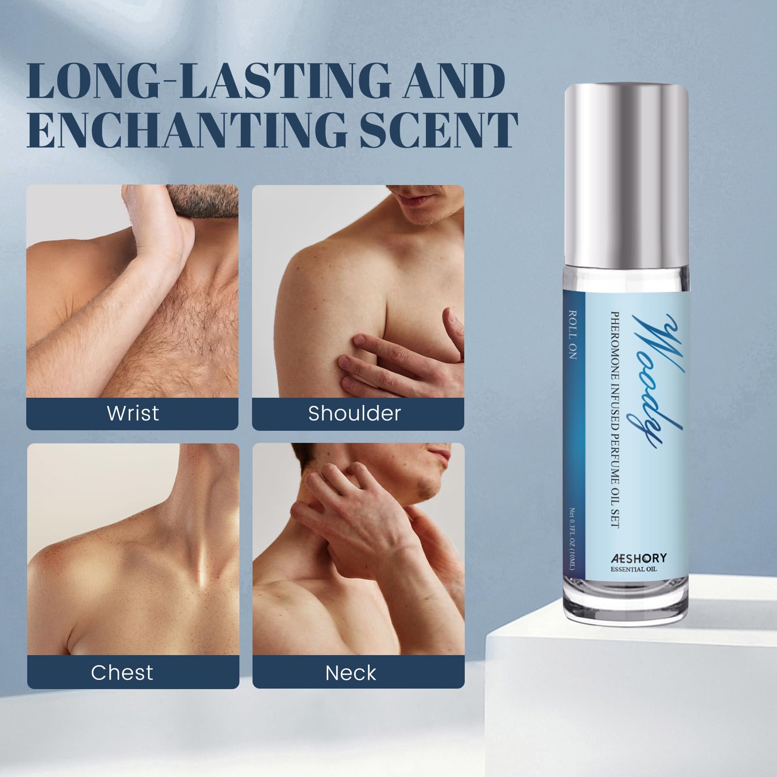 Aeshory Pheromone Perfume for Men - 2 Pcs Roll - On Pheromone Cologne, Long - Lasting Scents Attraction Pheromone Infused Essential Oil Perfume for Men - Vixen | Nova Network