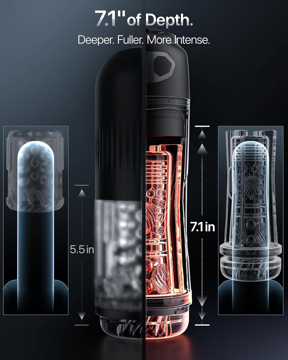 AetherSync AI Suction Pro Male Masturbator - Vixen | Nova Network