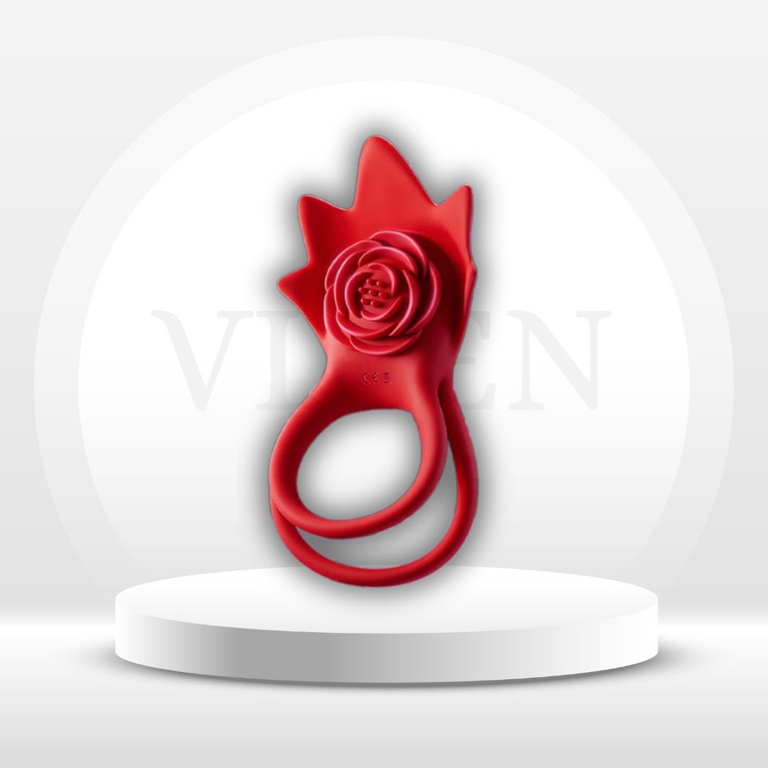 AiraRose AI Sync Rose Vibrating Couples Cock Ring - Vixen | Nova Network