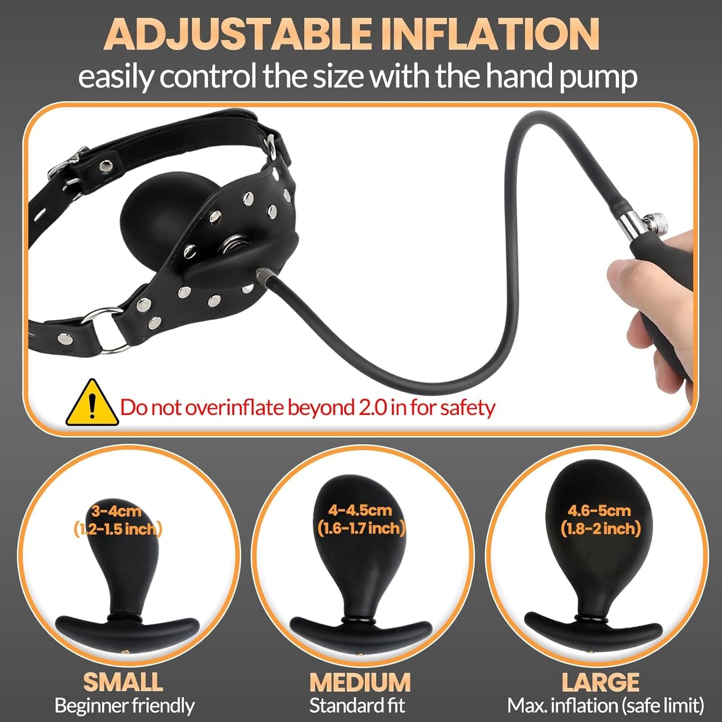 AirLock Inflatable BDSM Mouth Gag - Vixen | Nova Network