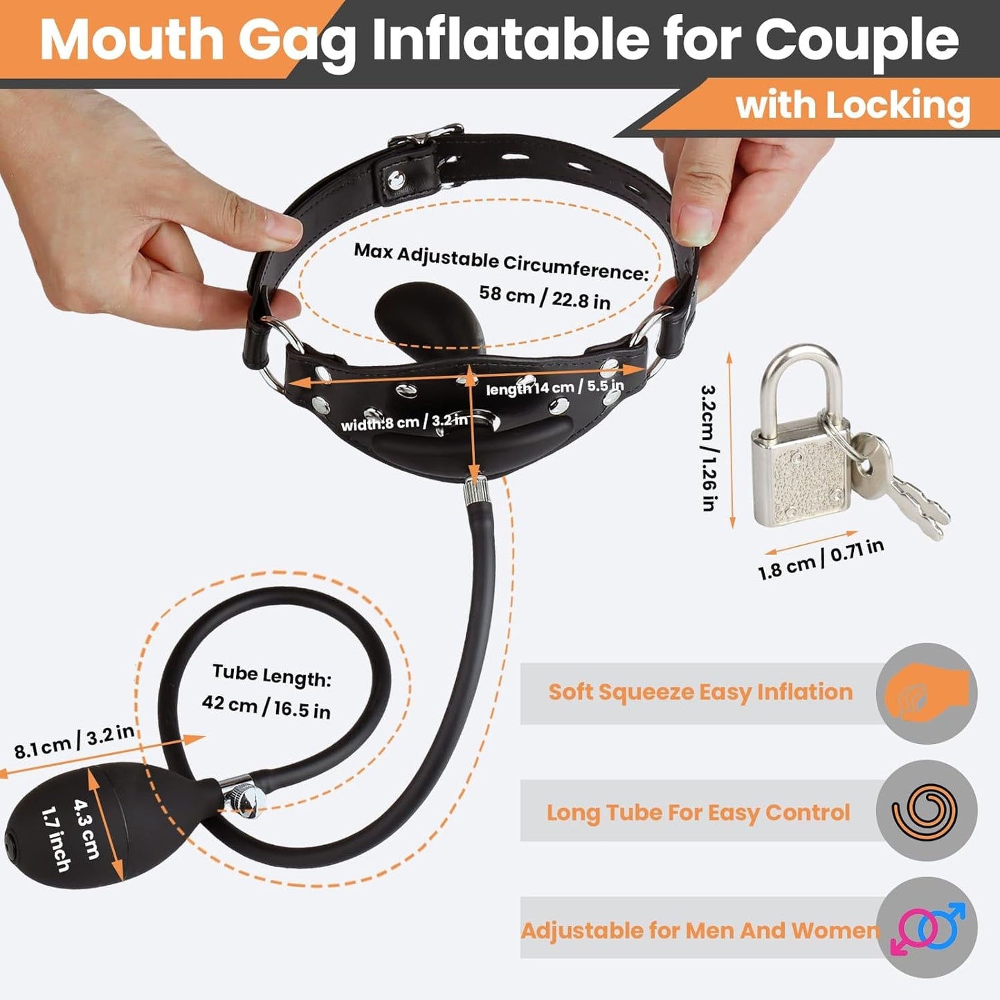 AirLock Inflatable BDSM Mouth Gag - Vixen | Nova Network