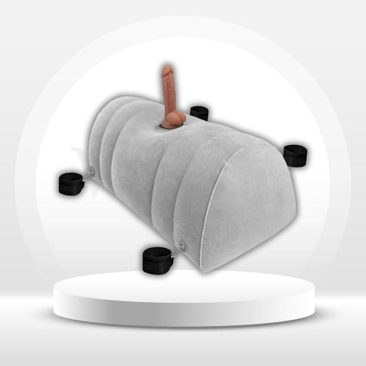 AirMount 3-in-1 Inflatable Sex Wedge | Dildo Mount & Cuffs - Vixen Adult Playroom