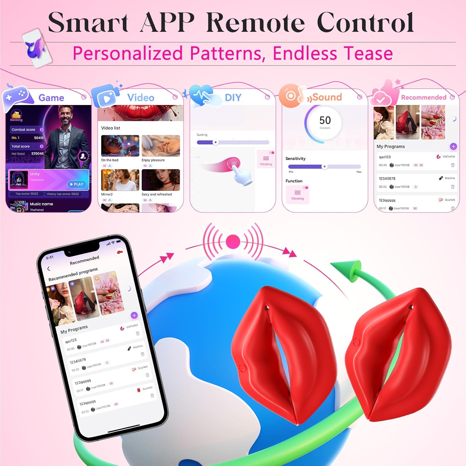 AIVibe Nipple Clamps with App & Remote - Vixen | Nova Network
