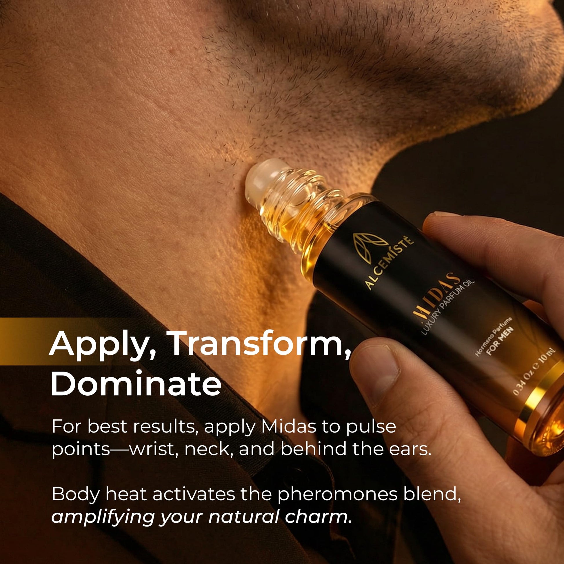 ALCEMÍSTÉ Concentrated Cologne For Men - Long - Lasting Mens Cologne - Pheromones - Infused Oil - Based Perfume For Him - Intense Formula - Travel Size, Rollerball Fragrance - 0.34 oz (10 mL) - Vixen | Nova Network