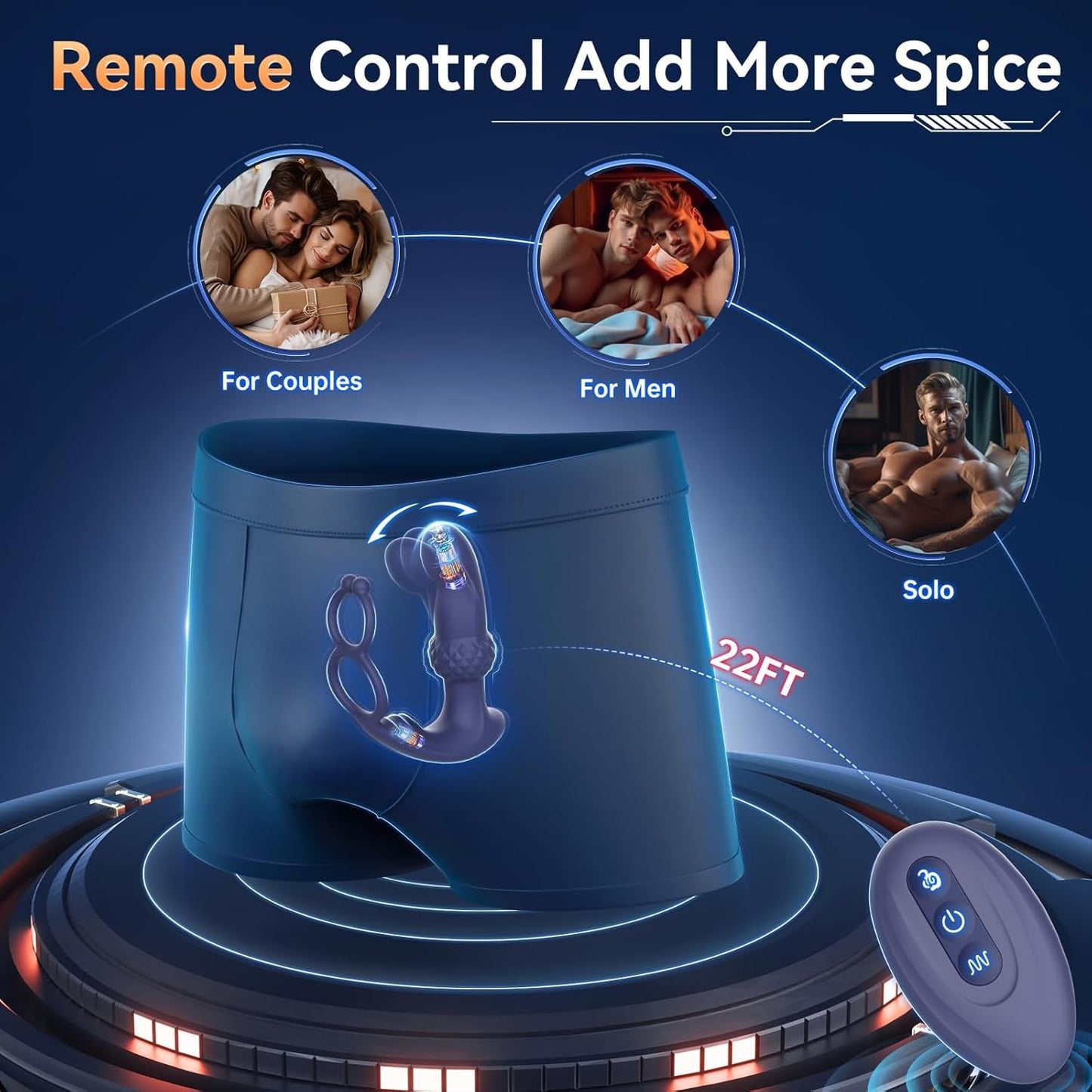 AmethystOrbit Thrusting Prostate Massager Cock Ring 7 Modes - Vixen | Nova Network