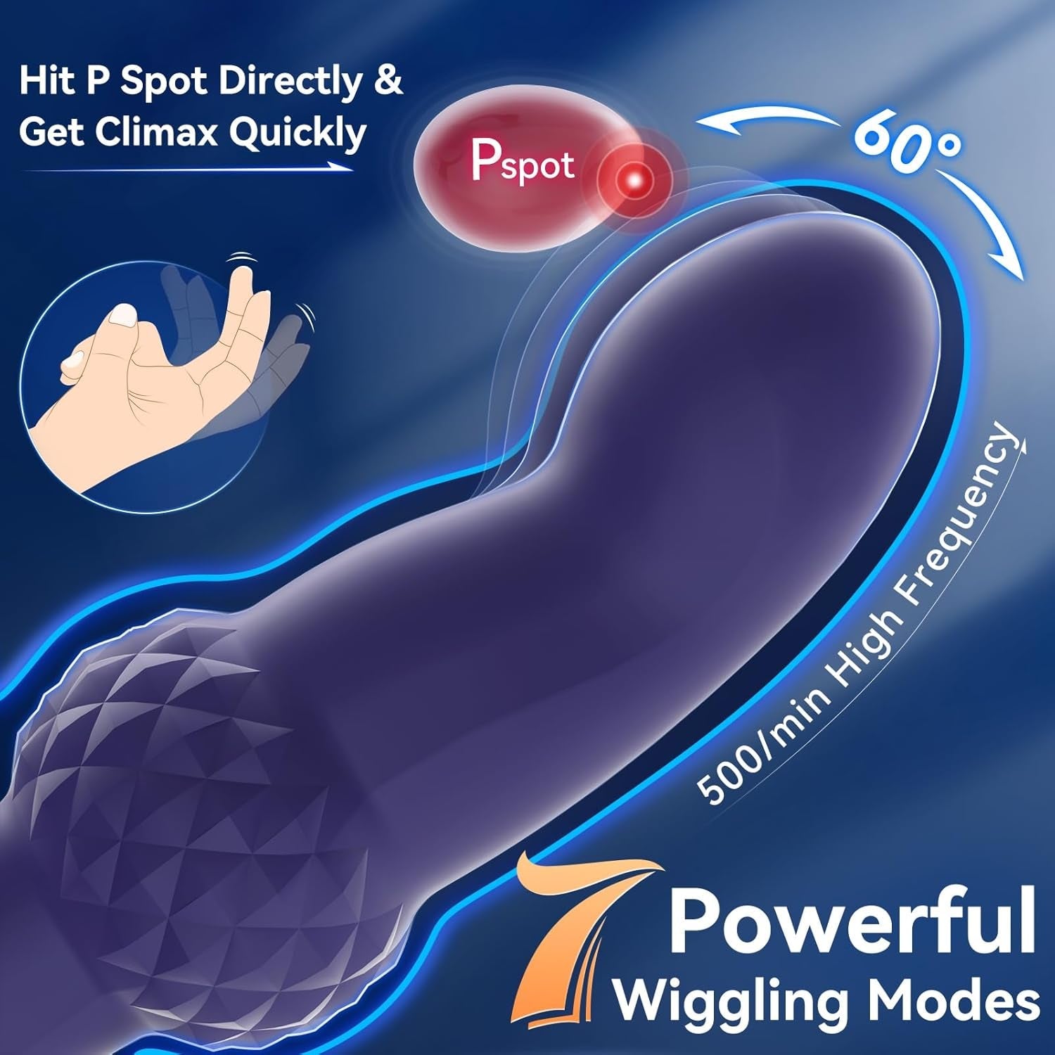 AmethystOrbit Thrusting Prostate Massager Cock Ring 7 Modes - Vixen | Nova Network
