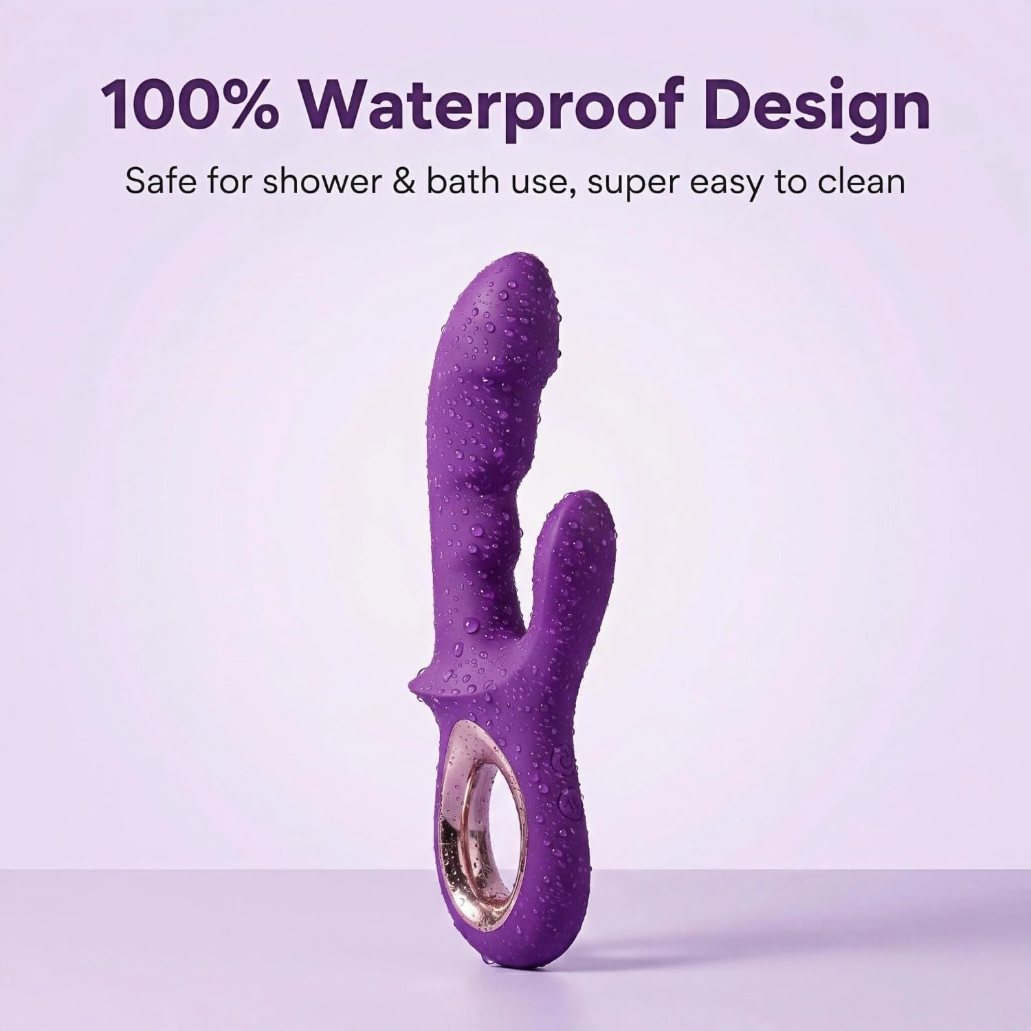 AmethystRush 2-in-1 G-Spot Rabbit Vibrator – 12 Modes - Vixen Adult Playroom