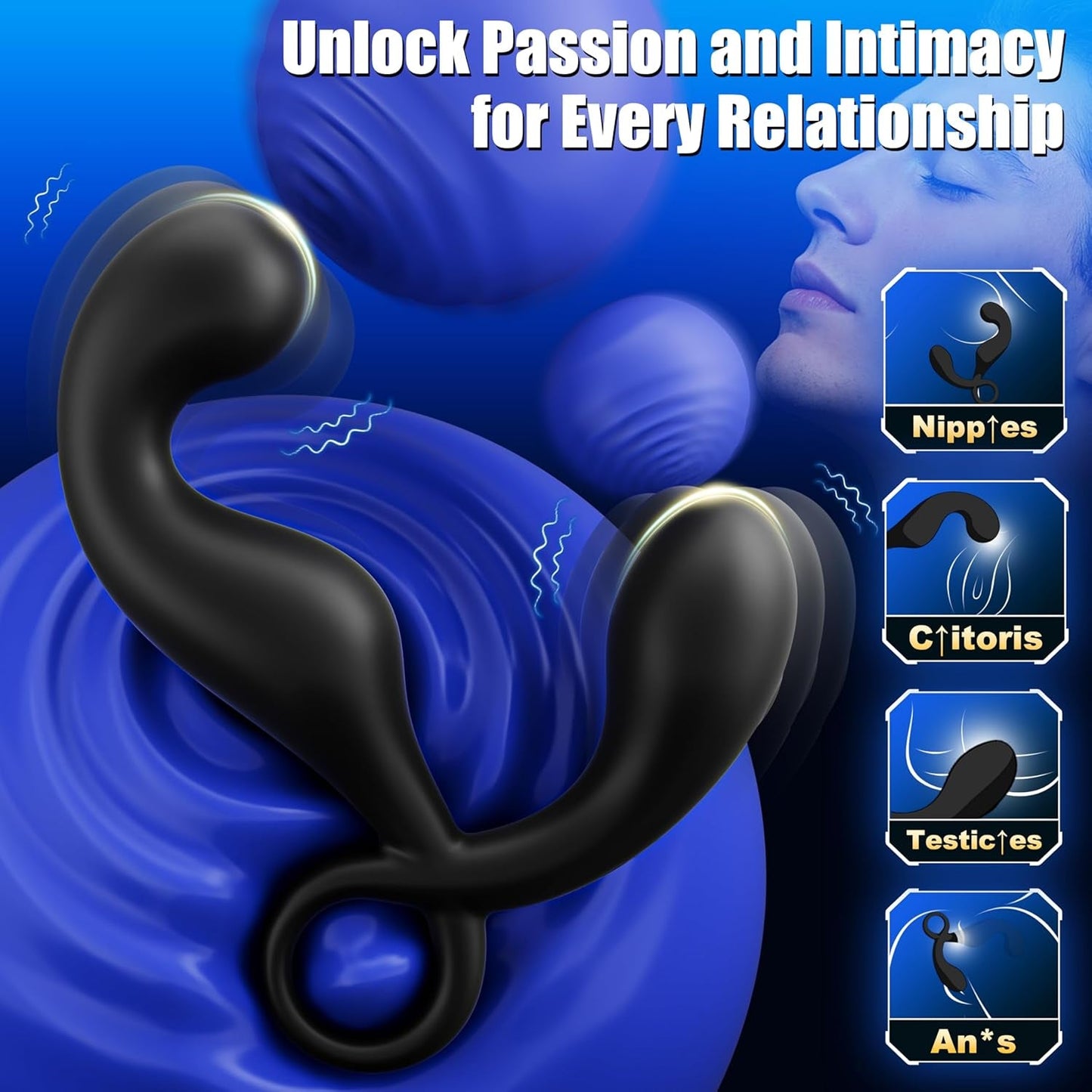 AngleRush Remote Prostate Massager with 9 Vibration Modes - Vixen | Nova Network