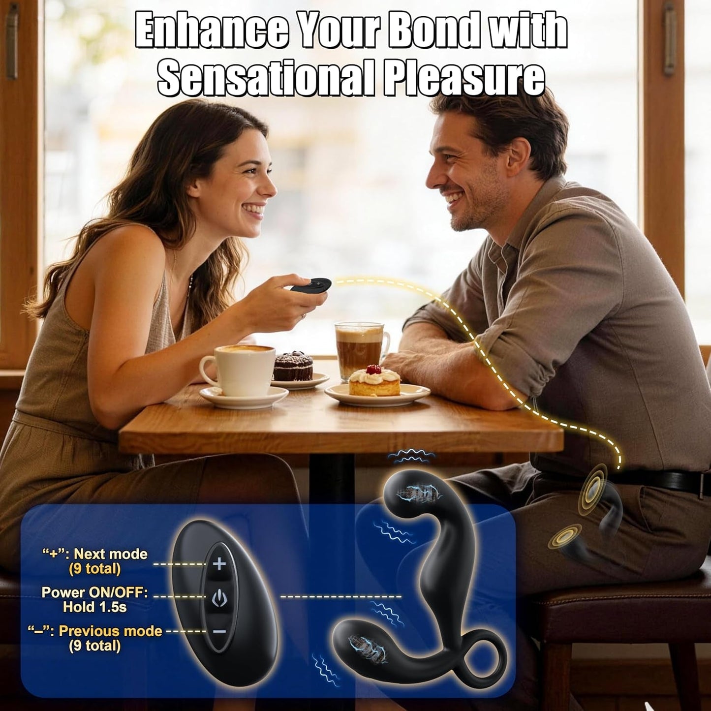 AngleRush Remote Prostate Massager with 9 Vibration Modes - Vixen | Nova Network