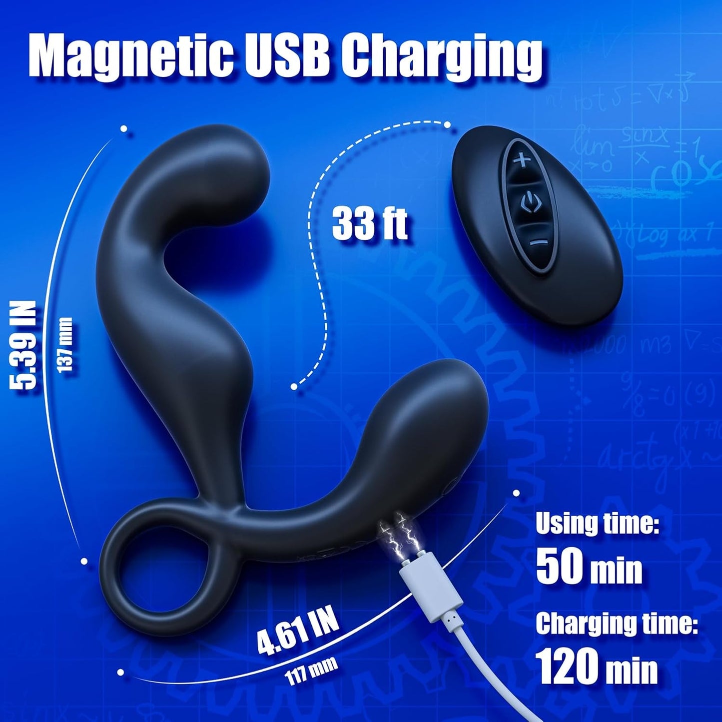 AngleRush Remote Prostate Massager with 9 Vibration Modes - Vixen | Nova Network