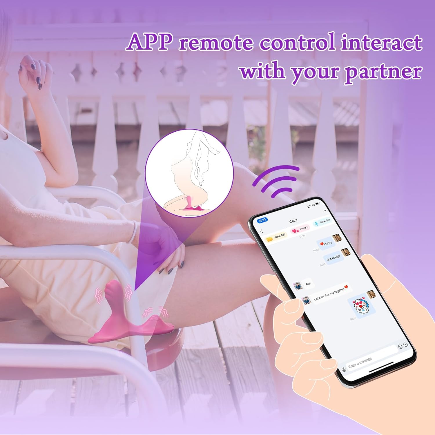 AnywhereRide App - Controlled Grinding Vibrator - Vixen | Nova Network