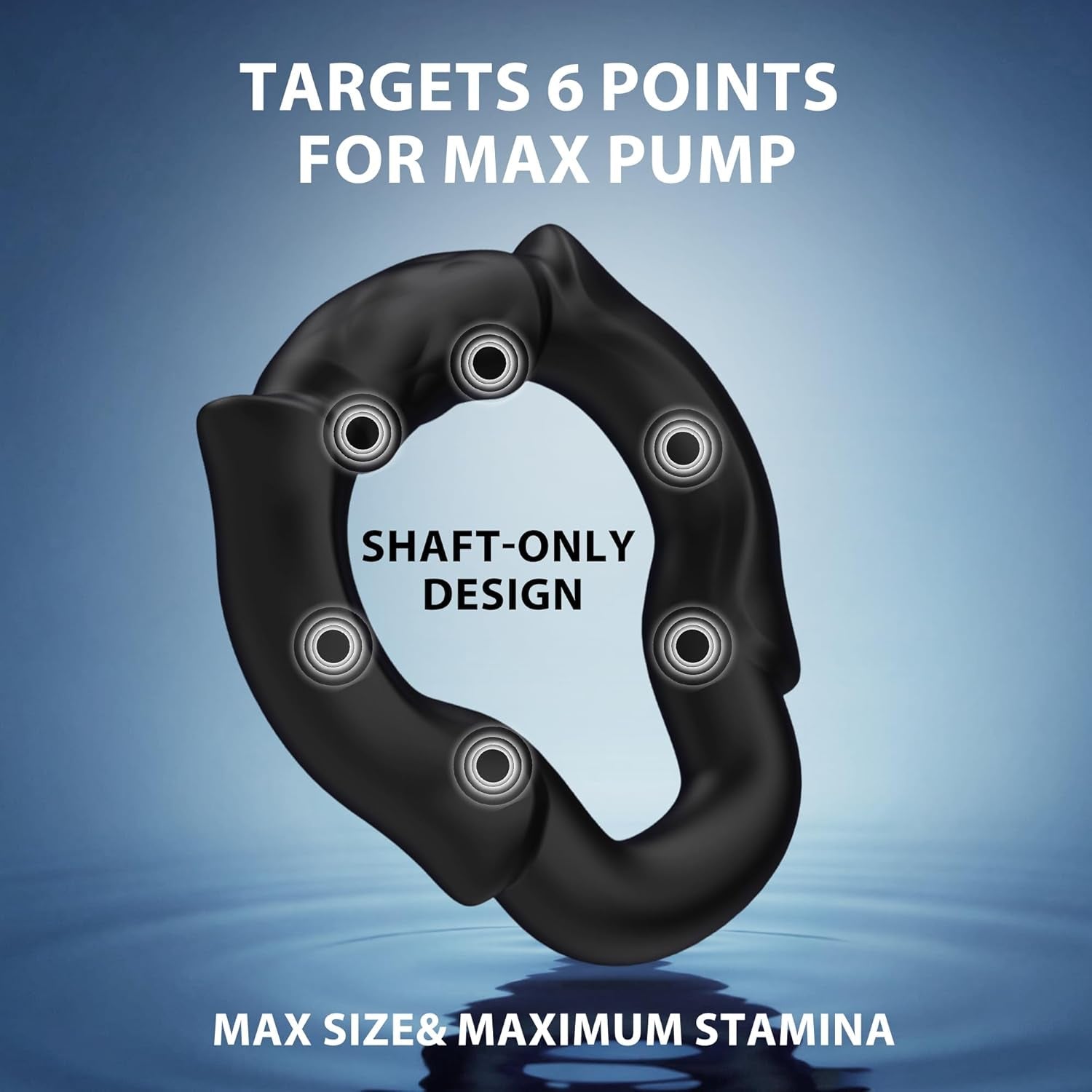 ApexCrown Open-Tip Cock Ring Set, 3 Sizes, Silicone - Vixen Adult Playroom