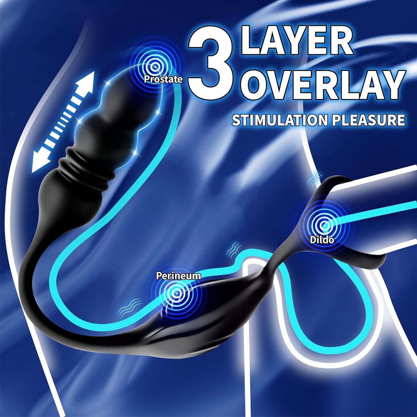 ApexPulse Thrusting Prostate Massager Cock Ring - Vixen | Nova Network