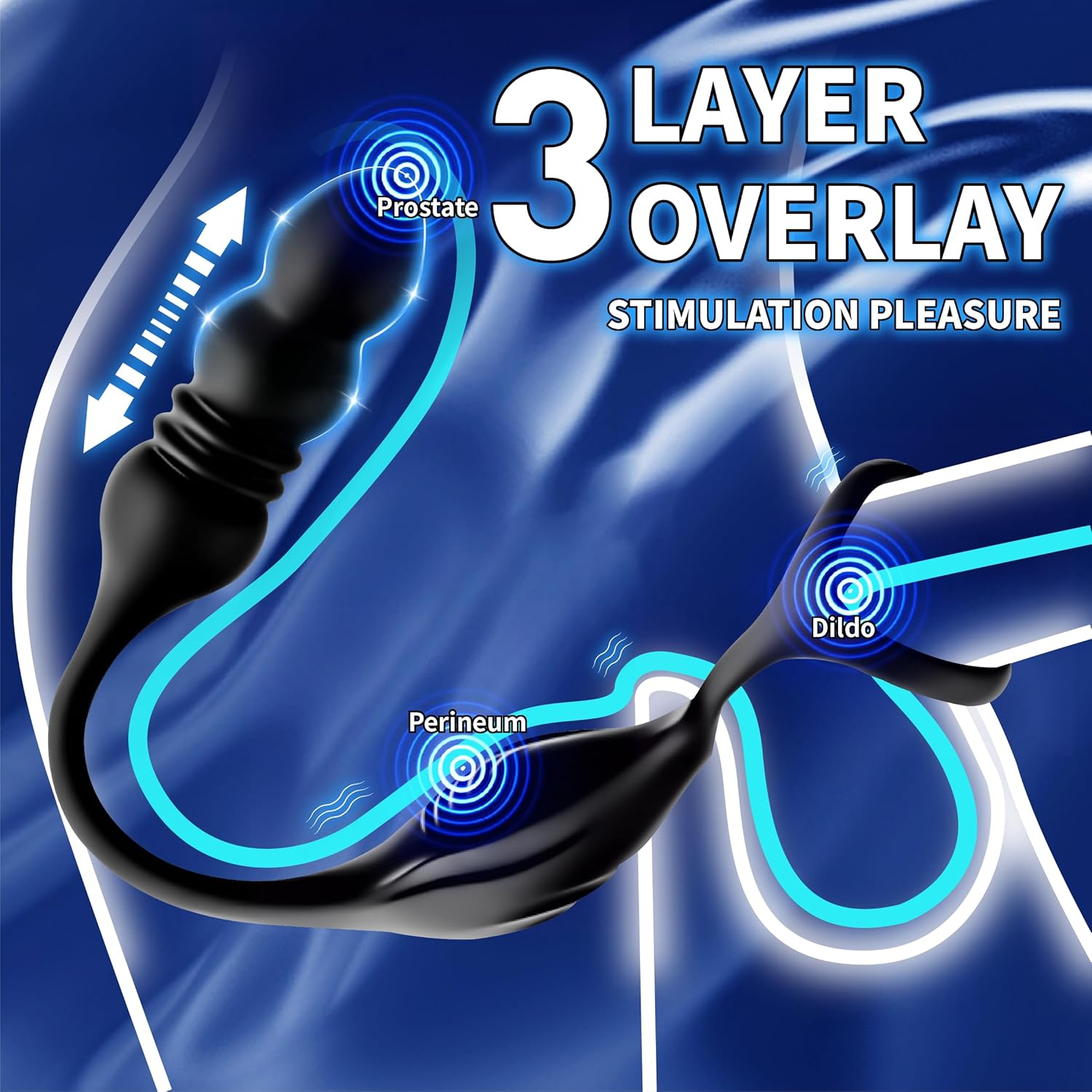 ApexPulse Thrusting Prostate Massager Cock Ring - Vixen | Nova Network
