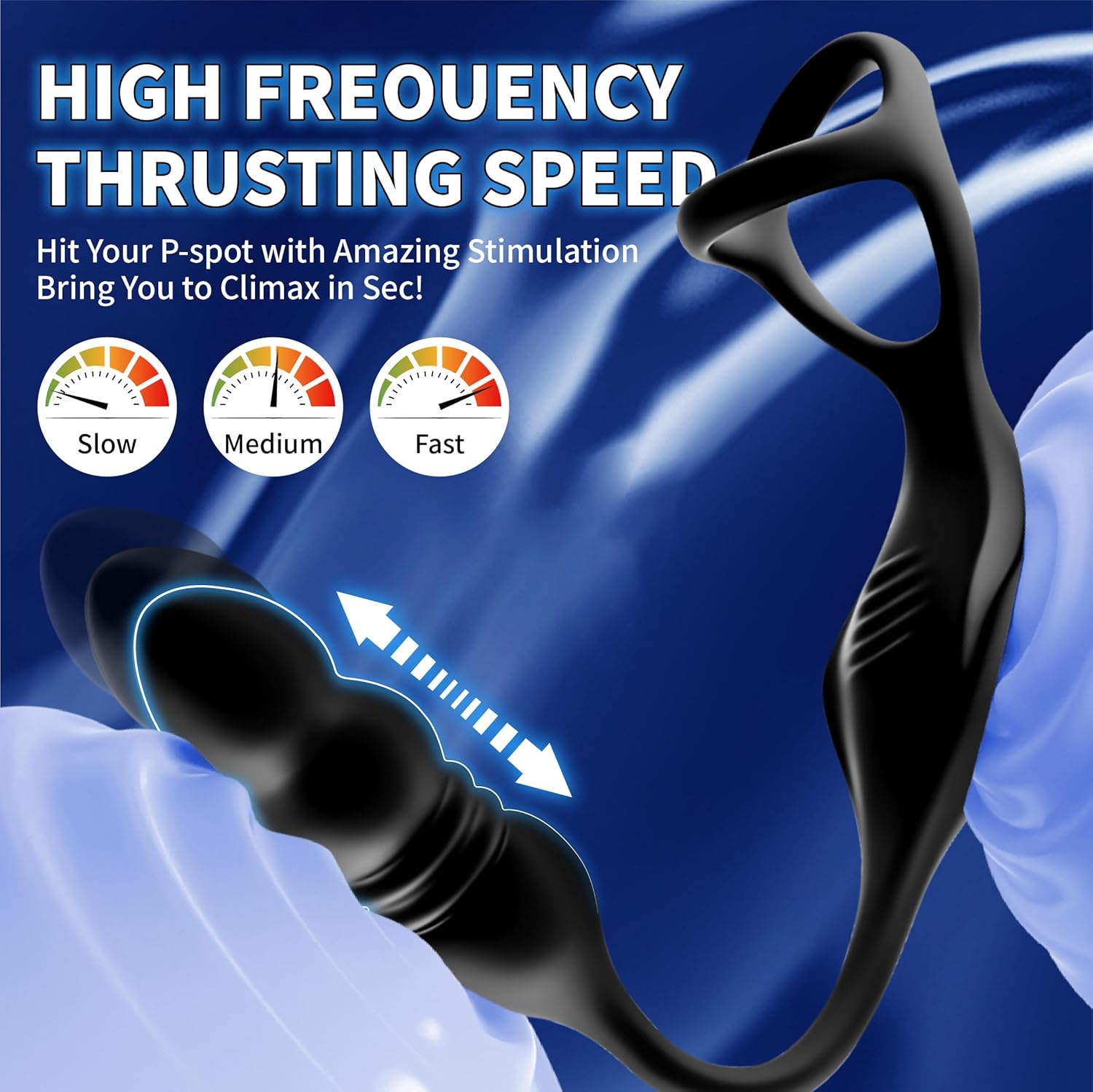 ApexPulse Thrusting Prostate Massager Cock Ring - Vixen | Nova Network
