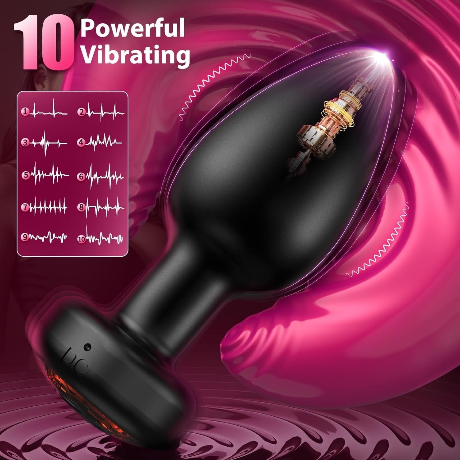 ApexRise 5-Pc Anal Kit, 10 Modes, App & Remote - Vixen Adult Playroom