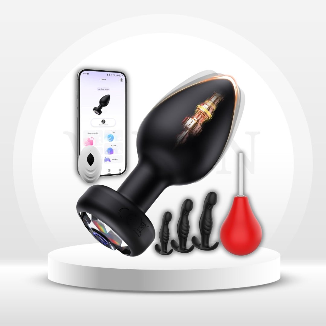 ApexRise 5-Pc Anal Kit, 10 Modes, App & Remote - Vixen Adult Playroom