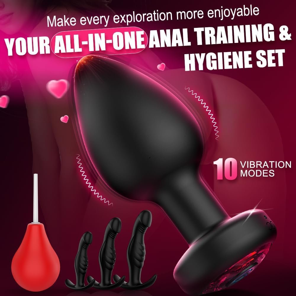 ApexRise 5-Pc Anal Kit, 10 Modes, App & Remote - Vixen Adult Playroom