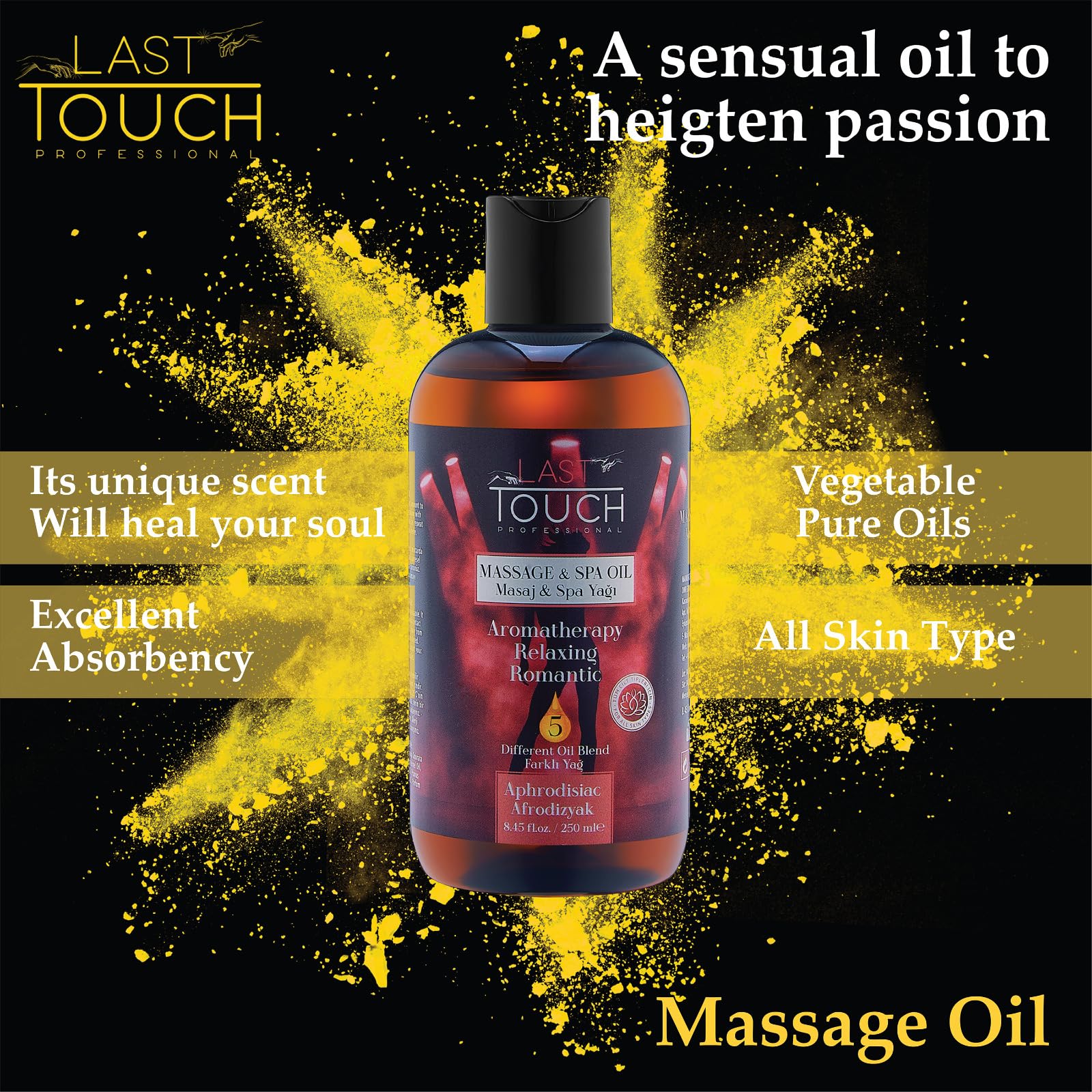 Aphrodisiac Massage Oil for Couples - Massage Oils for Date Night - Massage Oil for Massage Therapy - Aromatherapy Oil for Intimate Moments - Aphrodisiac Massage Oils - Muscle Relaxer Oils 8.45 Fl Oz. - Vixen | Nova Network