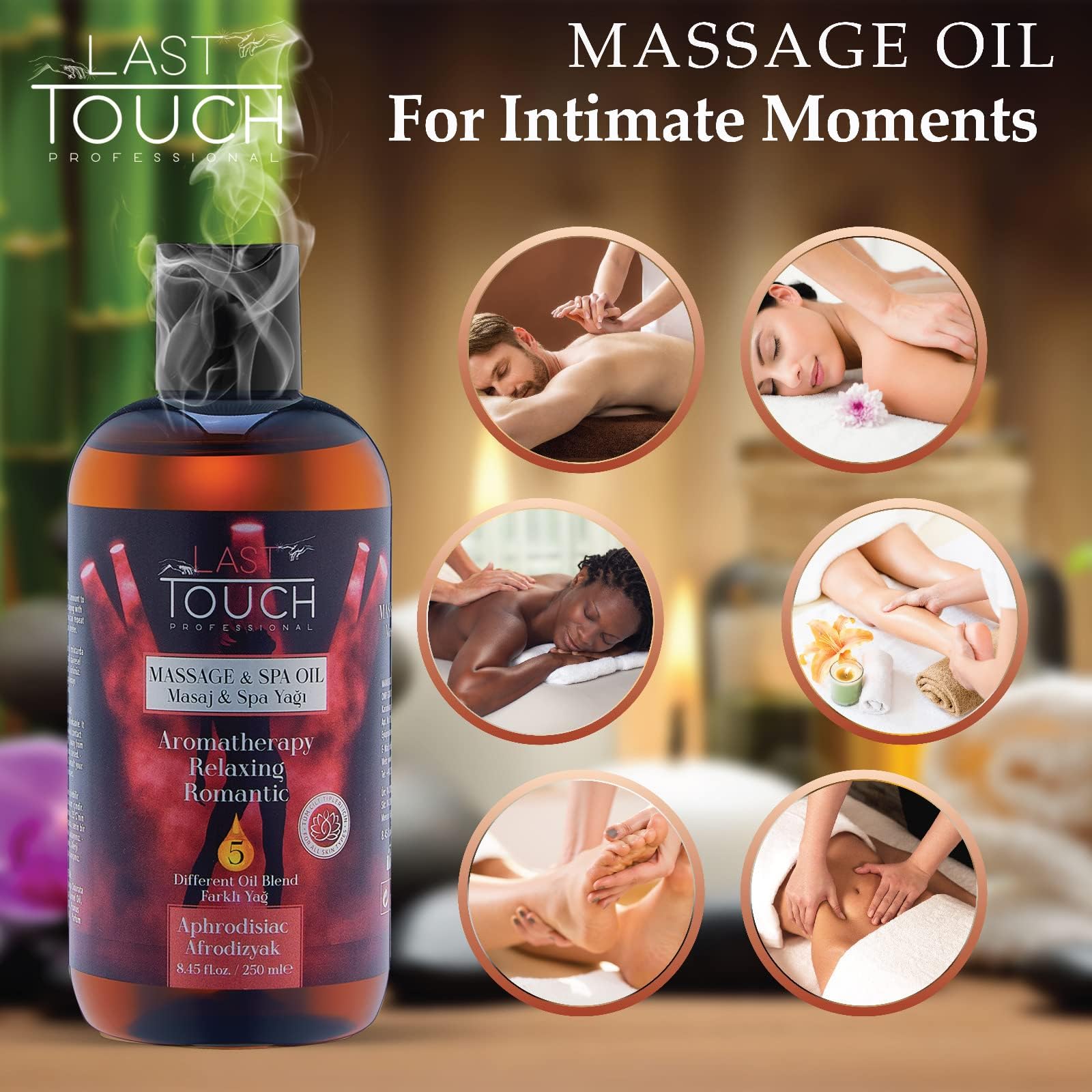 Aphrodisiac Massage Oil for Couples - Massage Oils for Date Night - Massage Oil for Massage Therapy - Aromatherapy Oil for Intimate Moments - Aphrodisiac Massage Oils - Muscle Relaxer Oils 8.45 Fl Oz. - Vixen | Nova Network