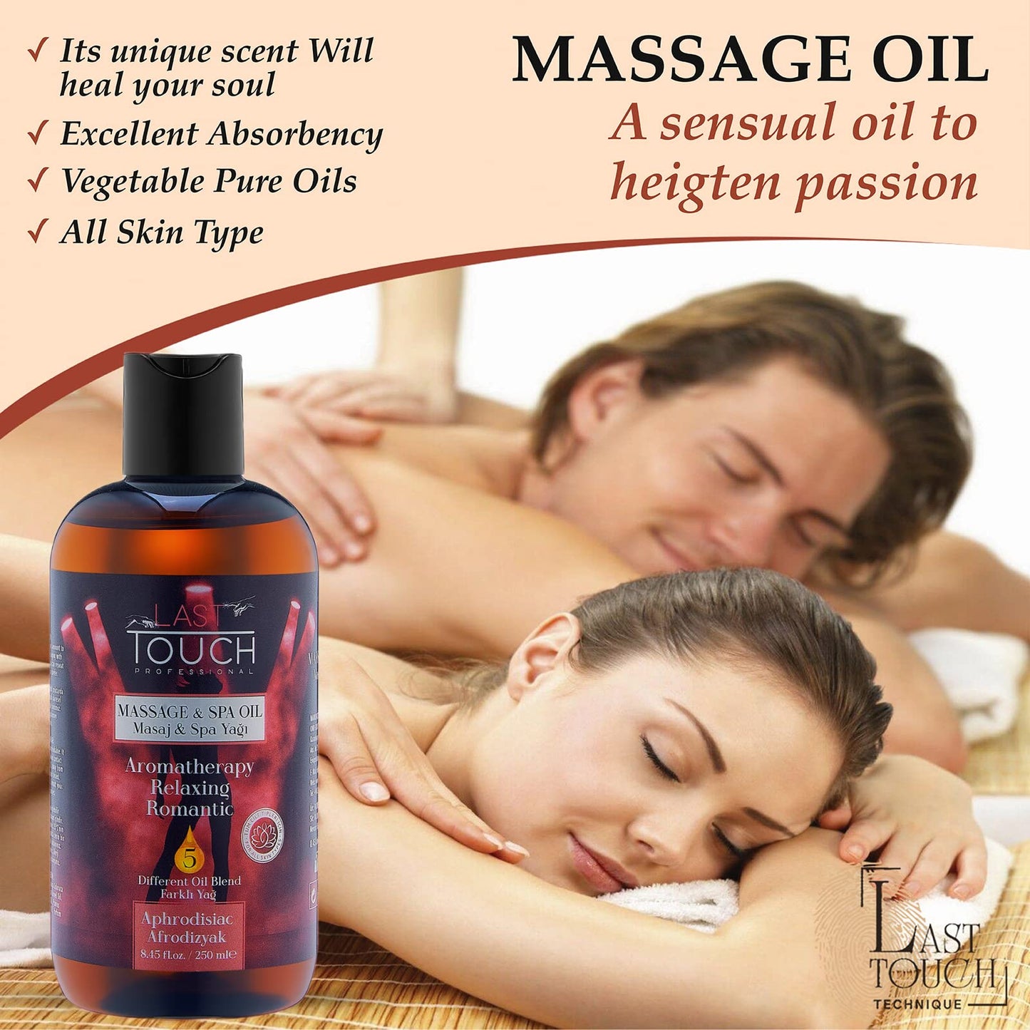 Aphrodisiac Massage Oil for Couples - Massage Oils for Date Night - Massage Oil for Massage Therapy - Aromatherapy Oil for Intimate Moments - Aphrodisiac Massage Oils - Muscle Relaxer Oils 8.45 Fl Oz. - Vixen | Nova Network