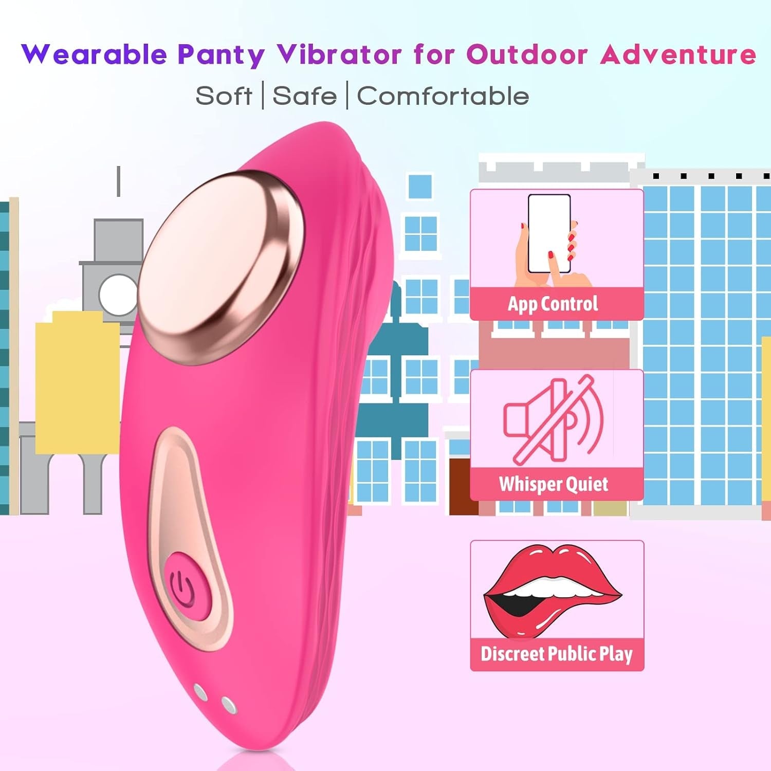 APP & Remote Control Wearable Vibrator Vibrating Panties with Magnetic Clip, Silicone Clitoral Vagina Stimulator Clit Nipple Teaser Adult Toy with 10 Vibration for Women Couple and Beginners - Vixen | Nova Network