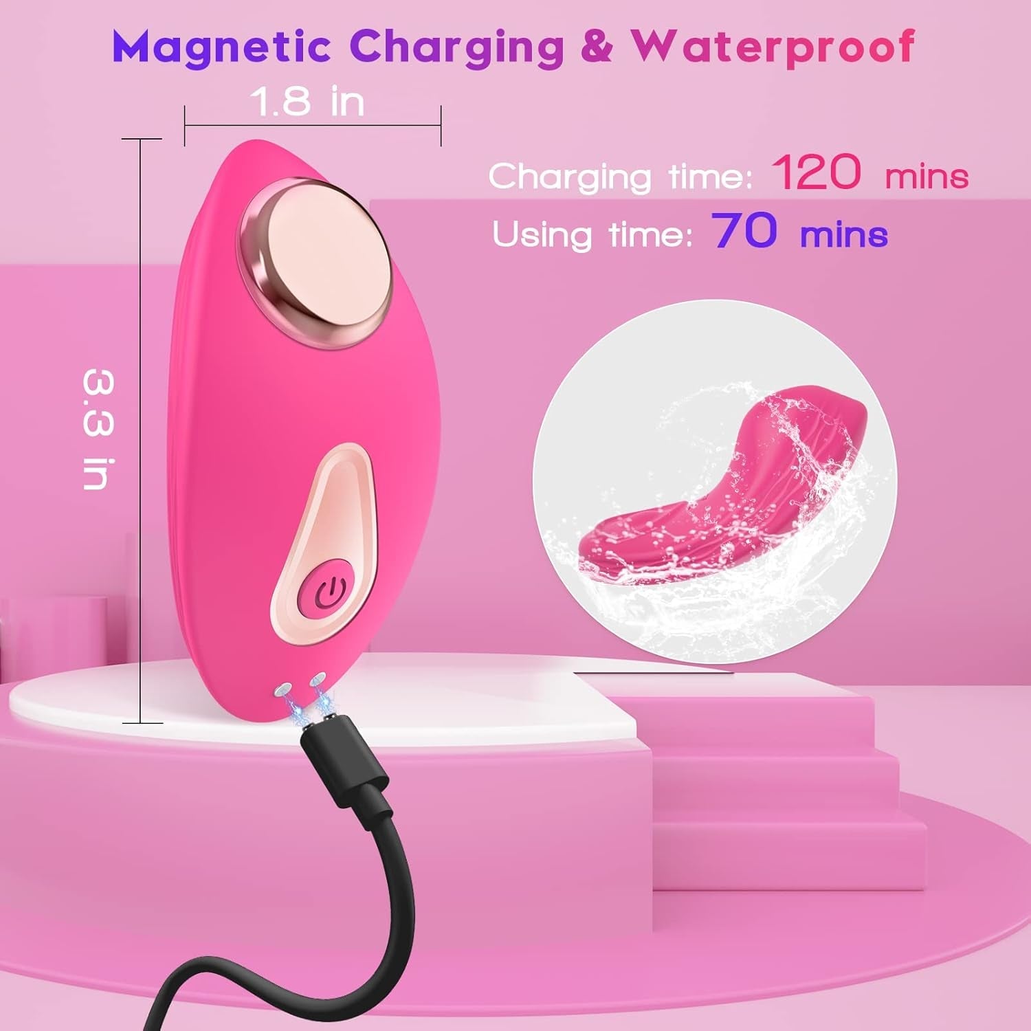 APP & Remote Control Wearable Vibrator Vibrating Panties with Magnetic Clip, Silicone Clitoral Vagina Stimulator Clit Nipple Teaser Adult Toy with 10 Vibration for Women Couple and Beginners - Vixen | Nova Network