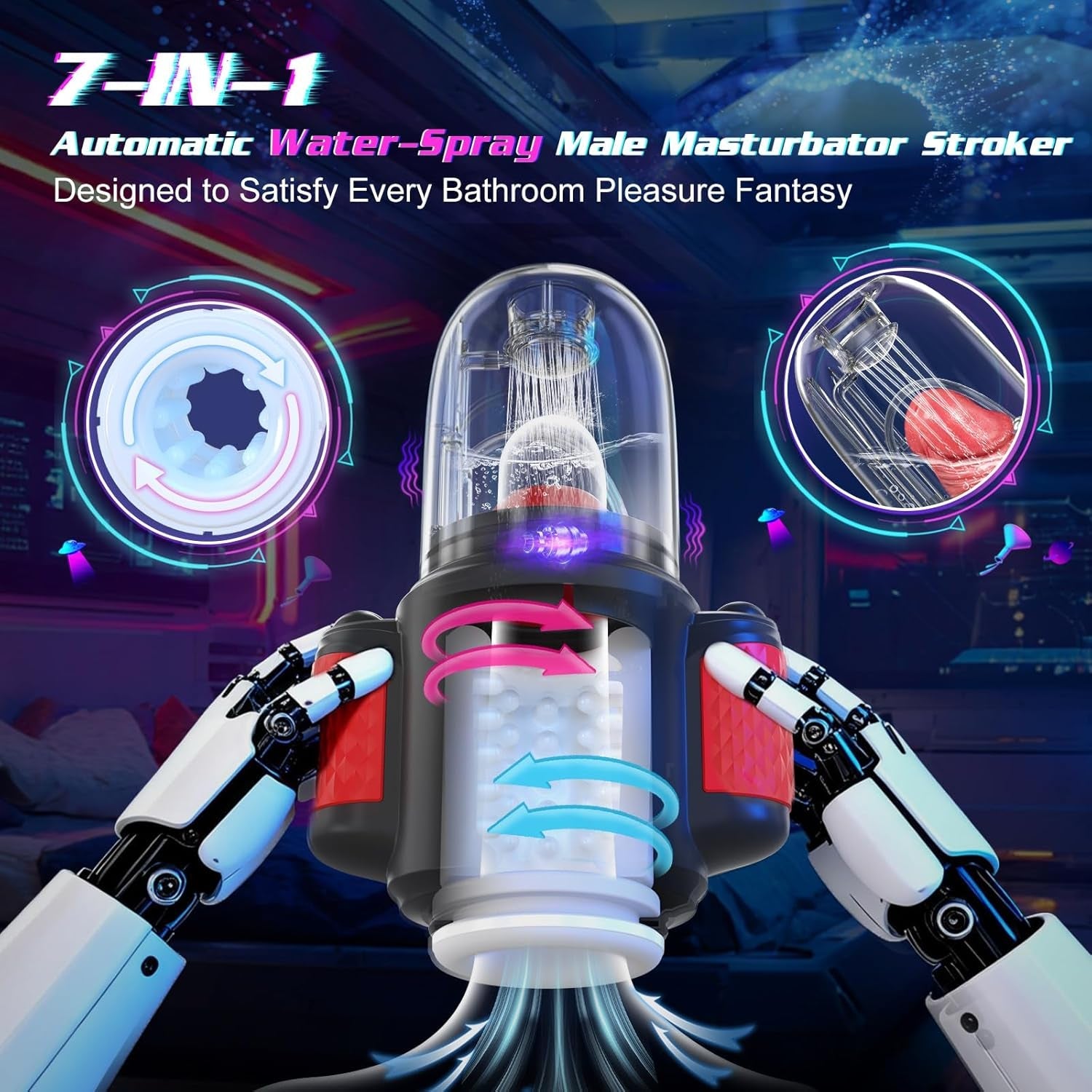 AquaPulse 3D5X Hydro Stroker - Vixen | Nova Network
