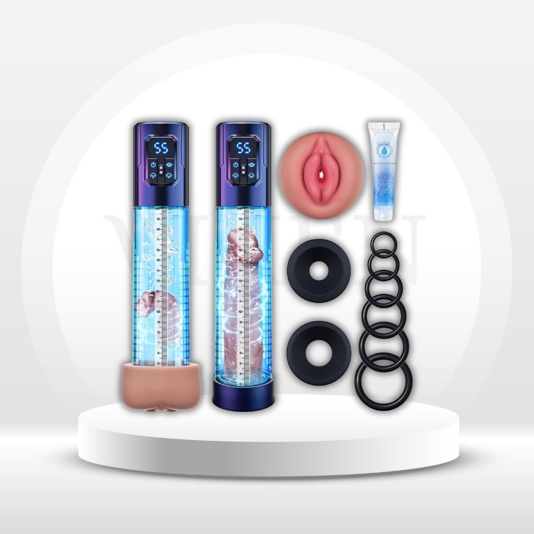 AquaVault 2-in-1 Penis Pump & Stroker | IPX7 Waterproof - Vixen Adult Playroom