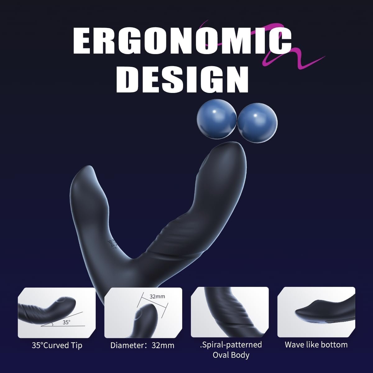 ArcRush Thrusting Prostate Massager Plug - Vixen | Nova Network