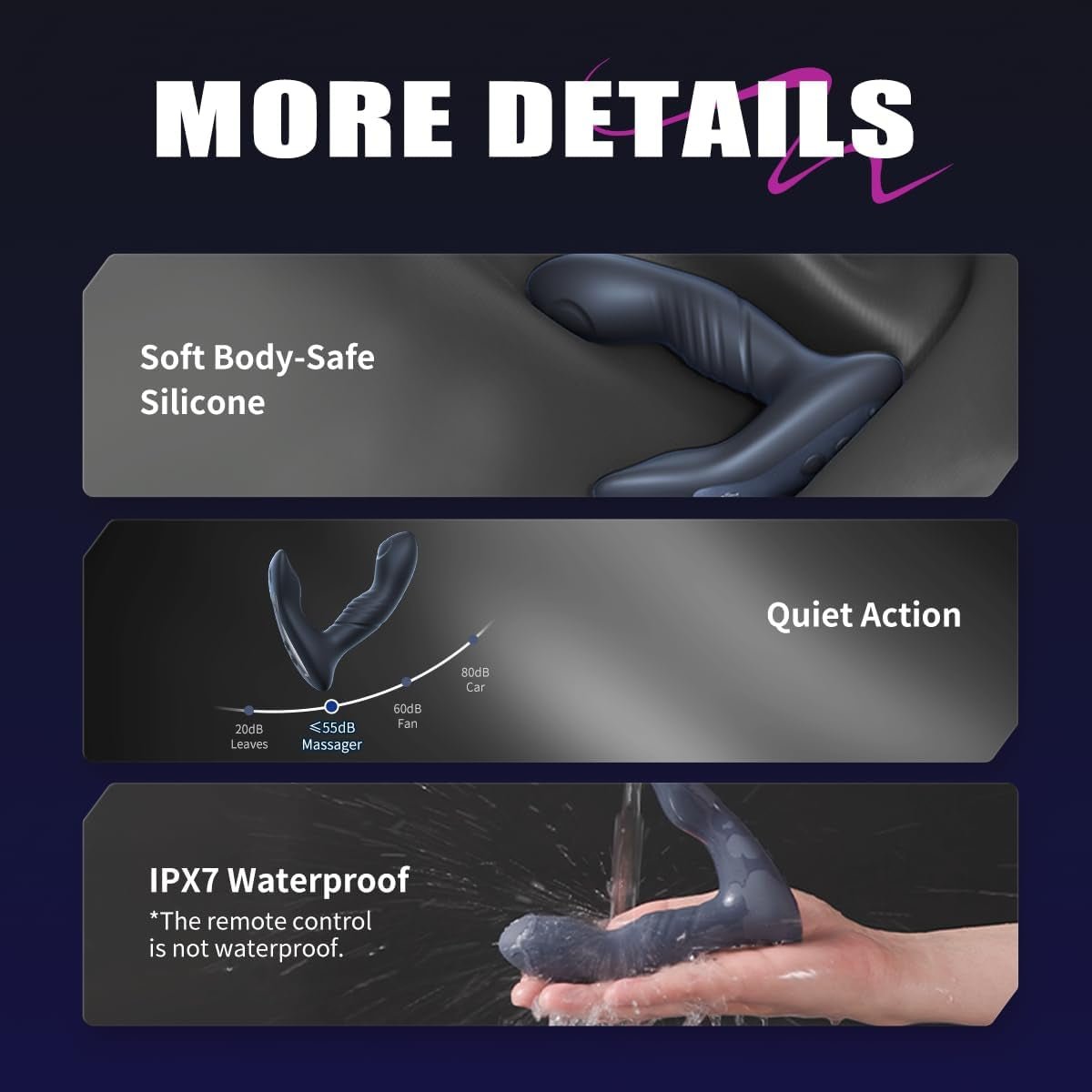 ArcRush Thrusting Prostate Massager Plug - Vixen | Nova Network