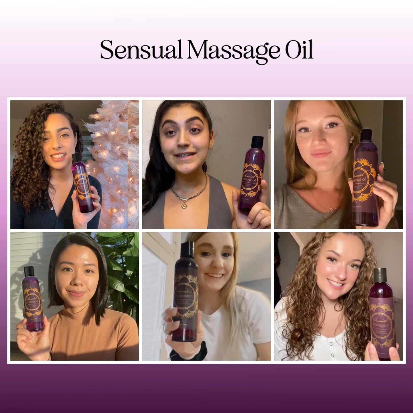 Aromatherapy Sensual Massage Oil for Couples - Relaxing Lavender Massaging Oil for Massage Therapy with Vitamin E Jojoba & Sweet Almond - Naturally Scented Vegan Non GMO & Gluten Free (8 Fl Oz) - Vixen | Nova Network