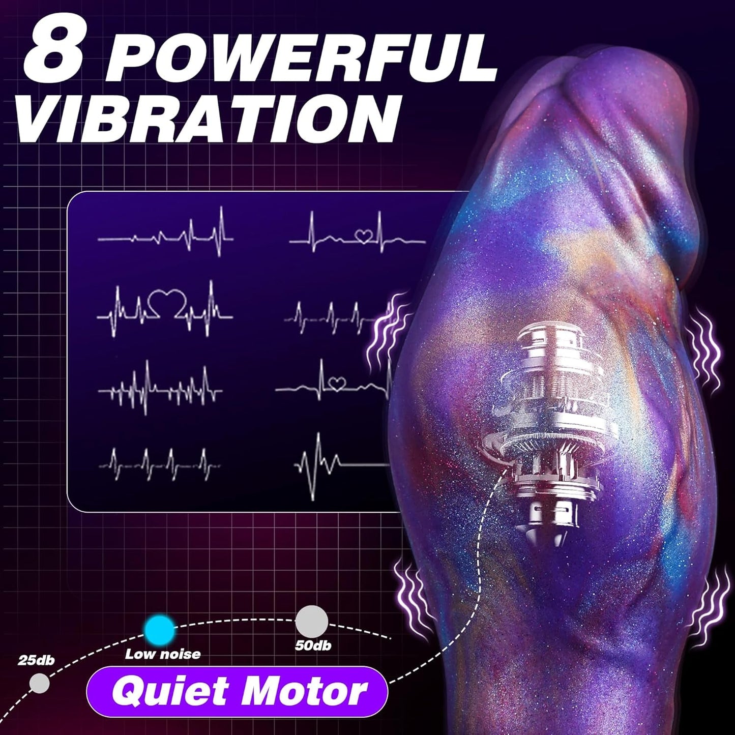 ArtisanGradient Vibrating Butt Plug – 6.5" Prostate Massager, 8 Modes - Vixen Adult Playroom