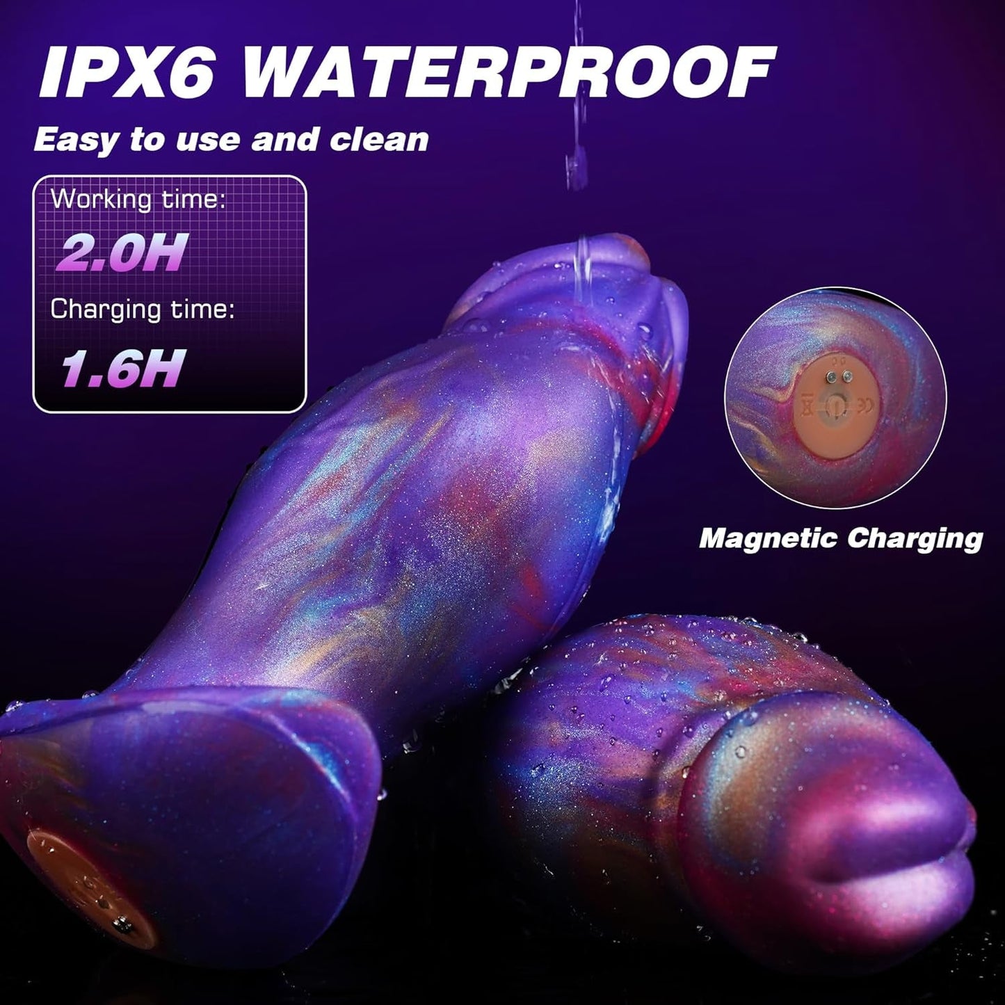 ArtisanGradient Vibrating Butt Plug – 6.5" Prostate Massager, 8 Modes - Vixen Adult Playroom