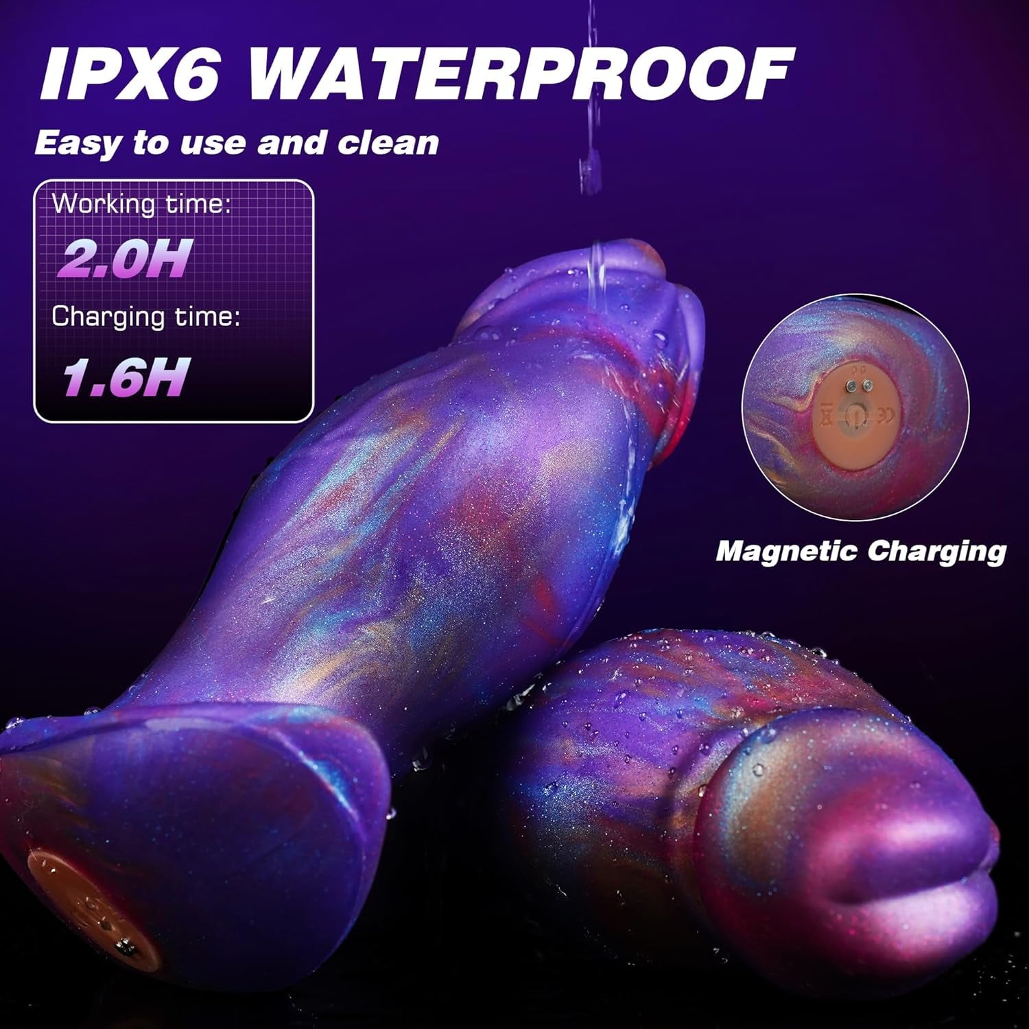 ArtisanGradient Vibrating Butt Plug – 6.5" Prostate Massager, 8 Modes - Vixen Adult Playroom