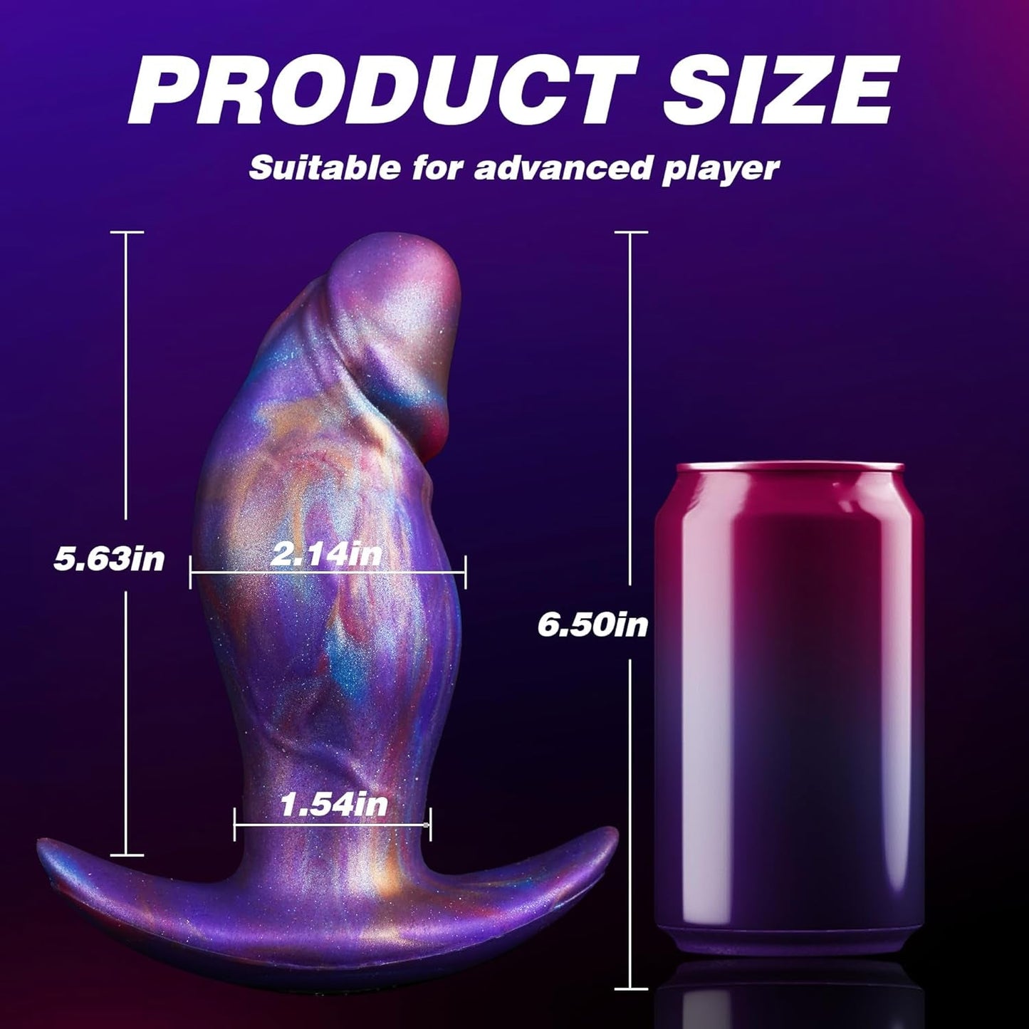 ArtisanGradient Vibrating Butt Plug – 6.5" Prostate Massager, 8 Modes - Vixen Adult Playroom