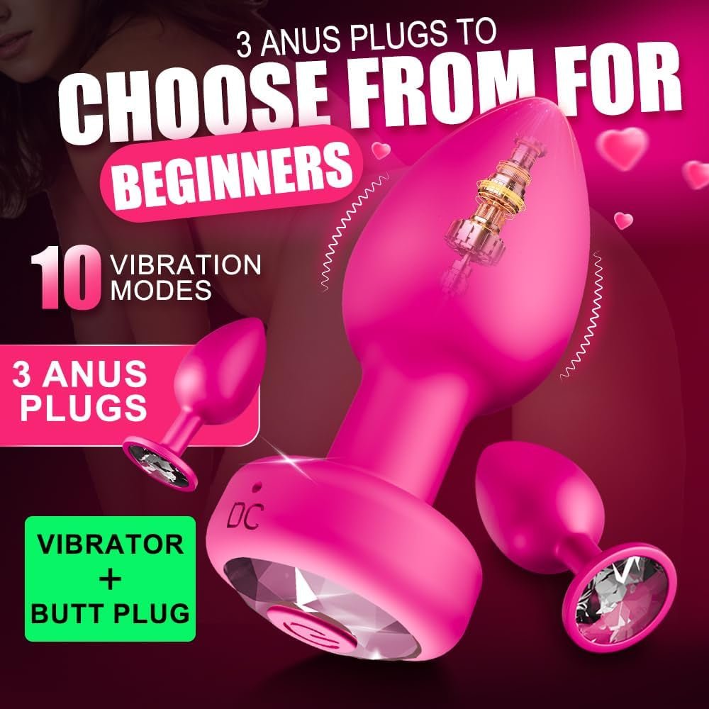 AscendTrio Anal Training Kit 3 Plugs 10 Vibe | App Remote - Vixen | Nova Network