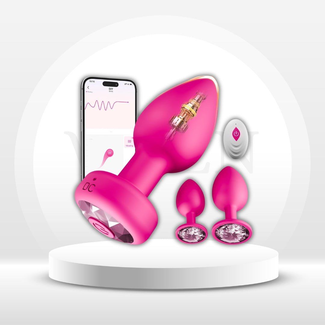 AscendTrio Anal Training Kit 3 Plugs 10 Vibe | App Remote - Vixen | Nova Network