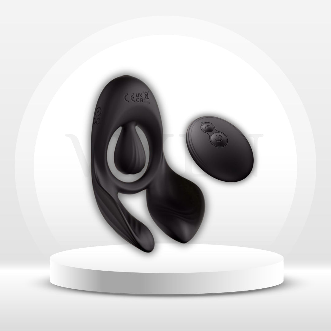 AxisRush 3 - Motor Vibrating Cock Ring with Clit Stimulation for Couples - Vixen | Nova Network