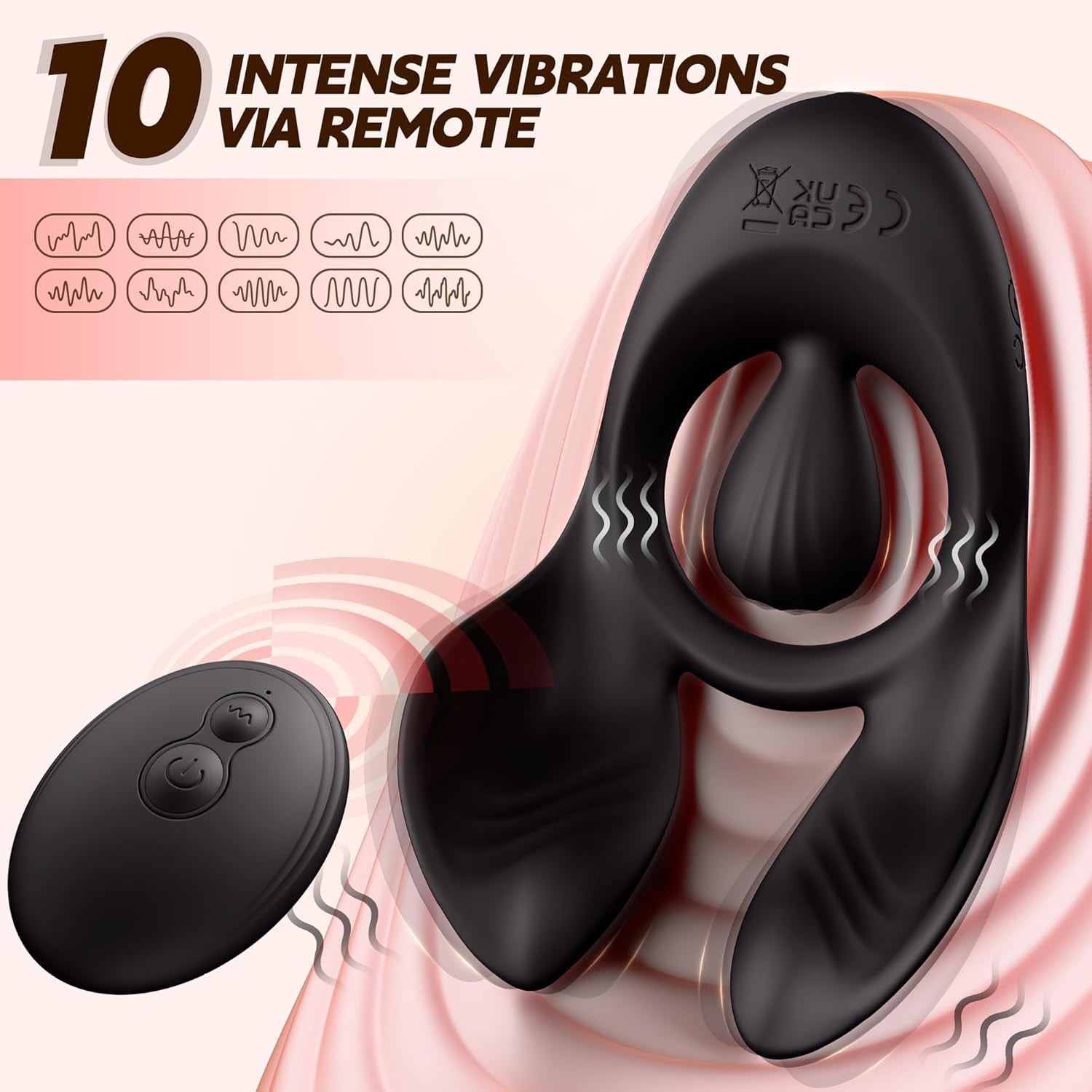 AxisRush 3 - Motor Vibrating Cock Ring with Clit Stimulation for Couples - Vixen | Nova Network