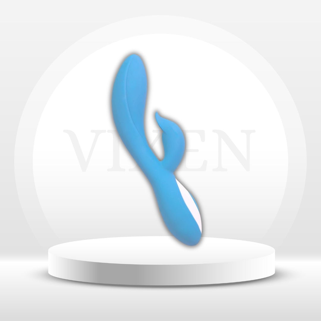 AzureCurve Electric Blue G - Spot Rabbit Vibrator - Vixen | Nova Network