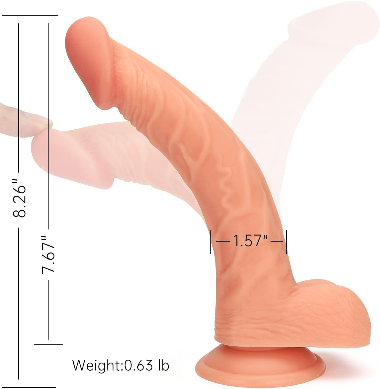 RealMate Realistic Silicone Strap-On Dildo & Harness
